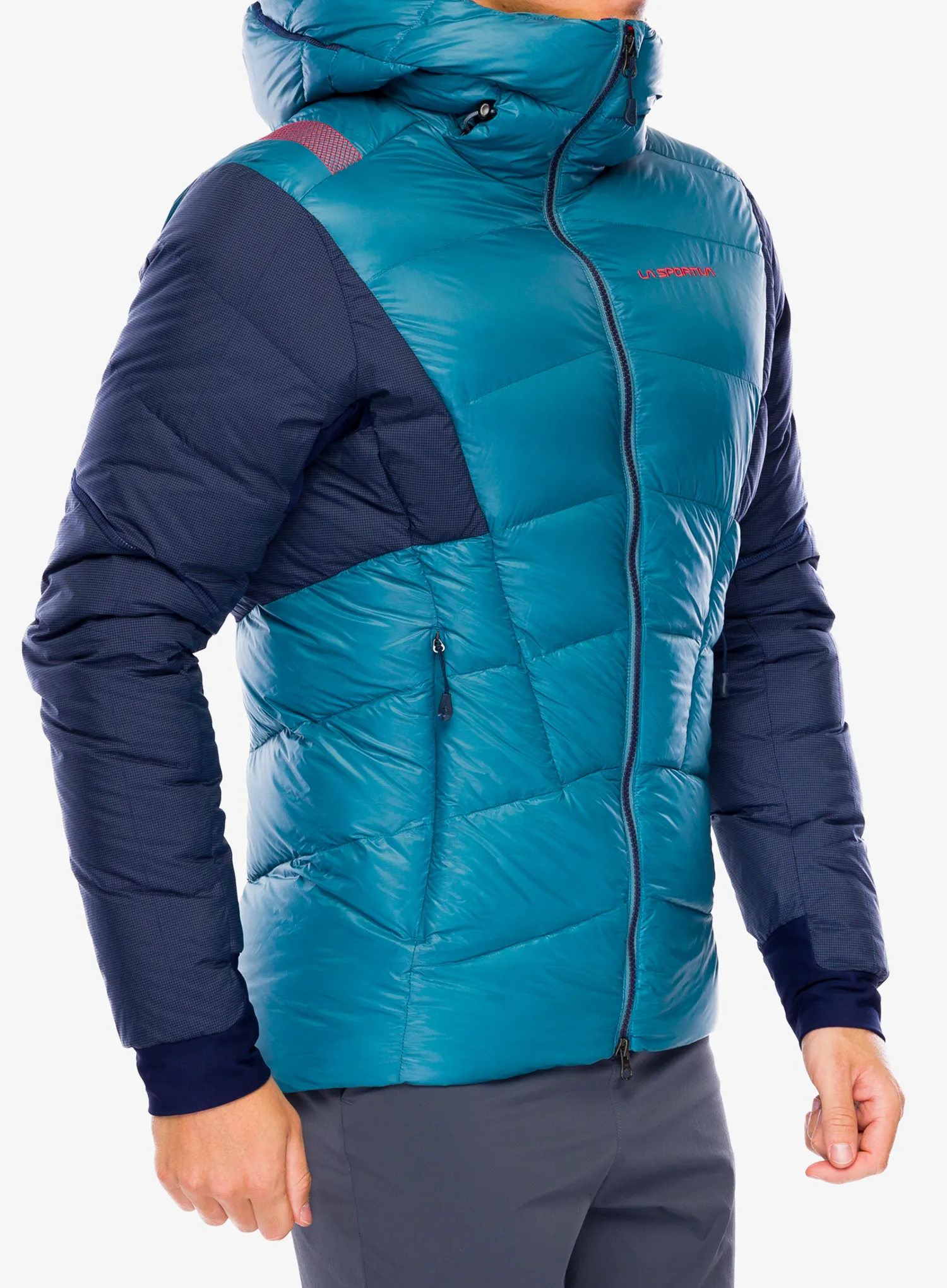 Puhovka La Sportiva Supercouloir 1000 Down Jacket - hurricane/deep sea