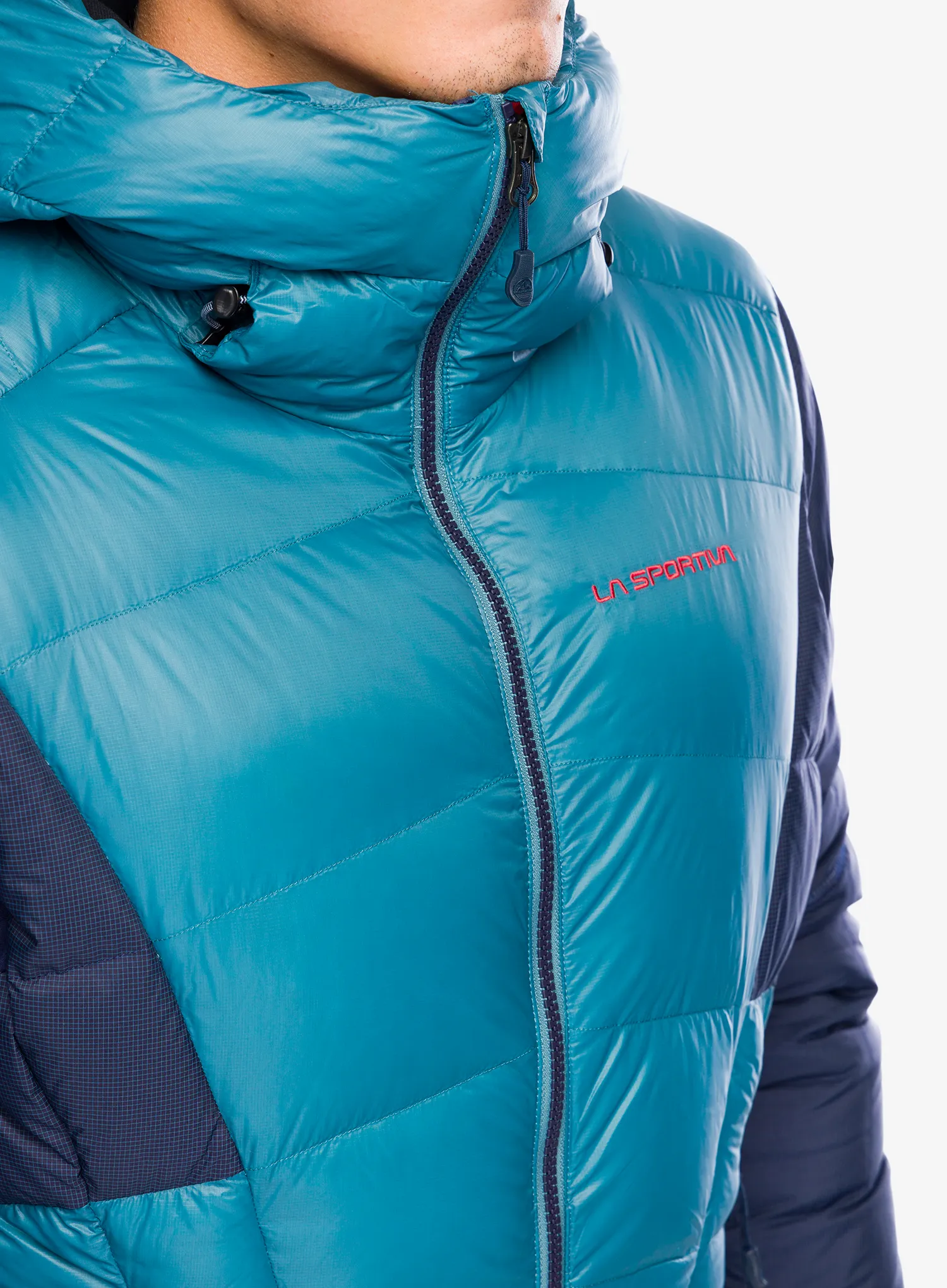 Puhovka La Sportiva Supercouloir 1000 Down Jacket - hurricane/deep sea