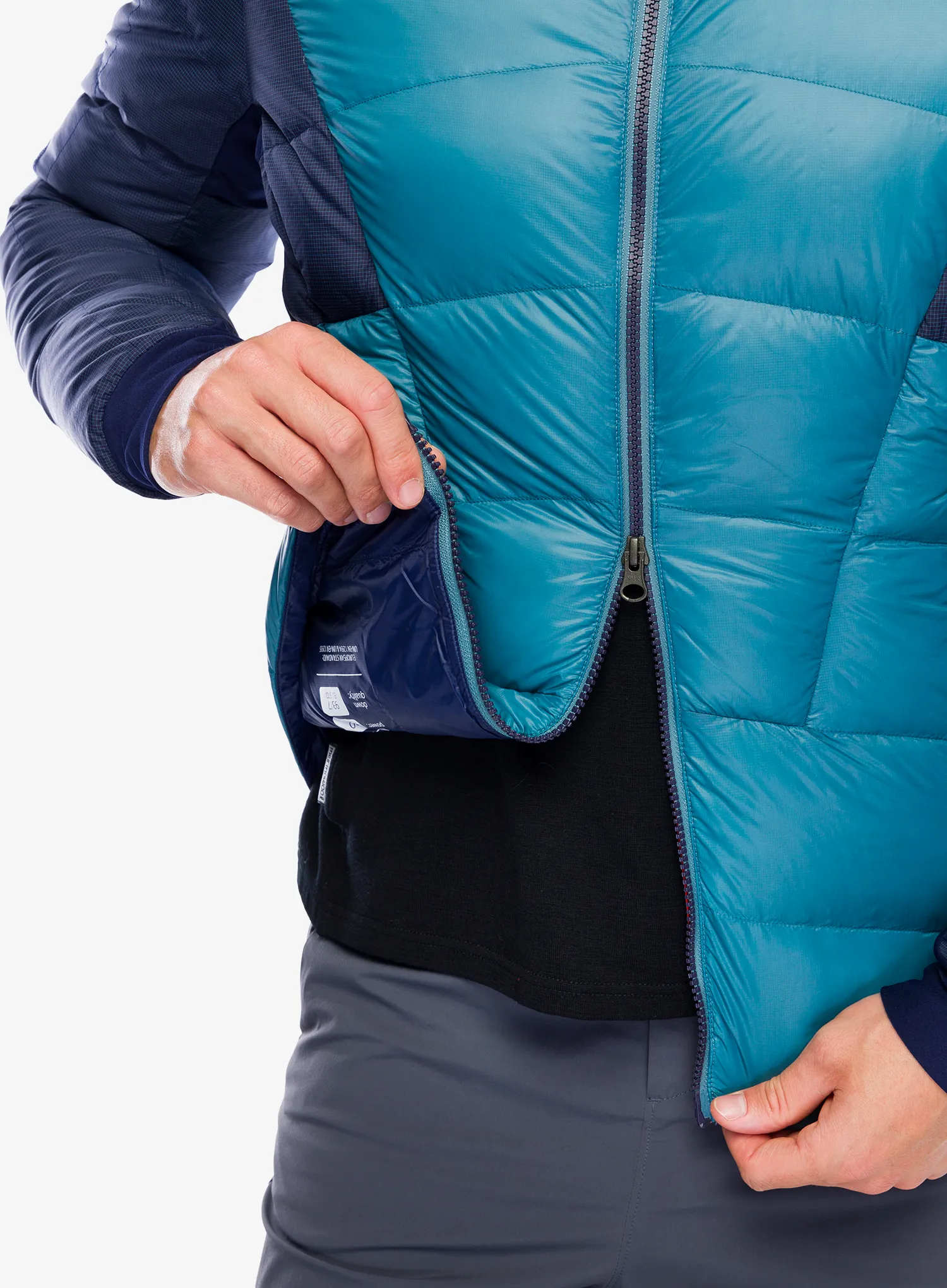 Puhovka La Sportiva Supercouloir 1000 Down Jacket - hurricane/deep sea