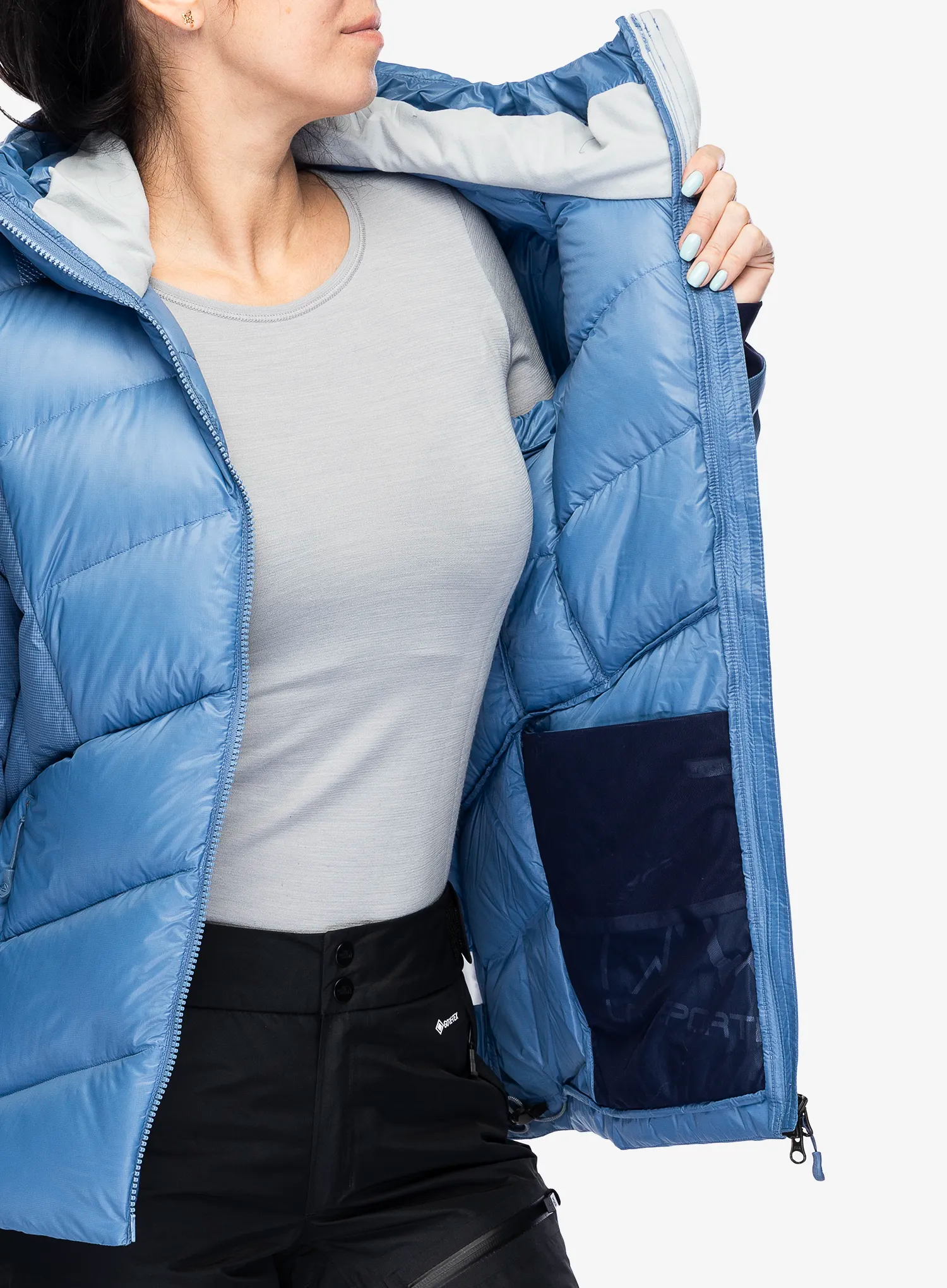 Ženska puhovka La Sportiva Supercouloir 1000 Down Jacket - moonlight/stone blue