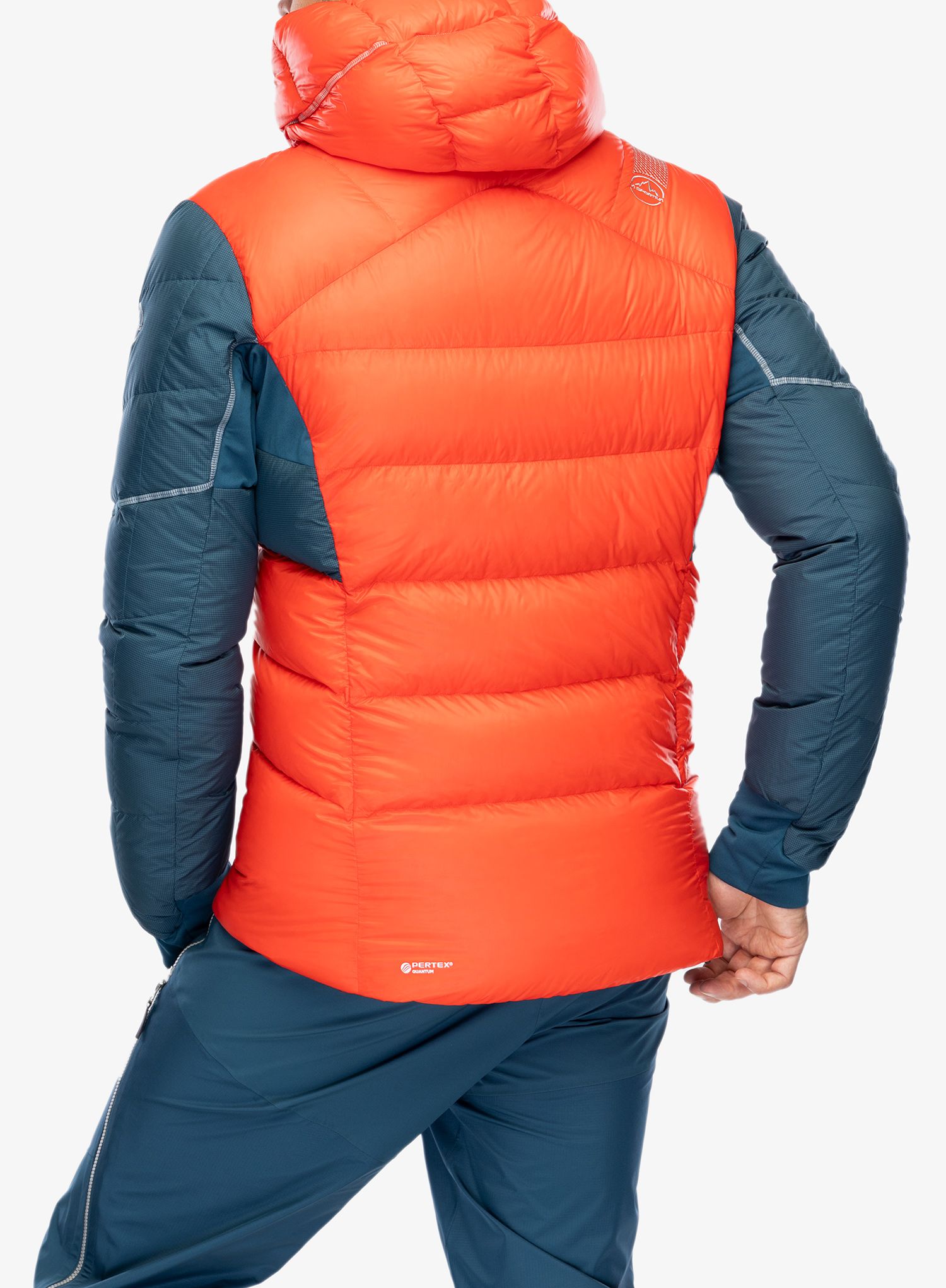 Puhovka La Sportiva Supercouloir 1000 Down Jacket - poppy/storm blue