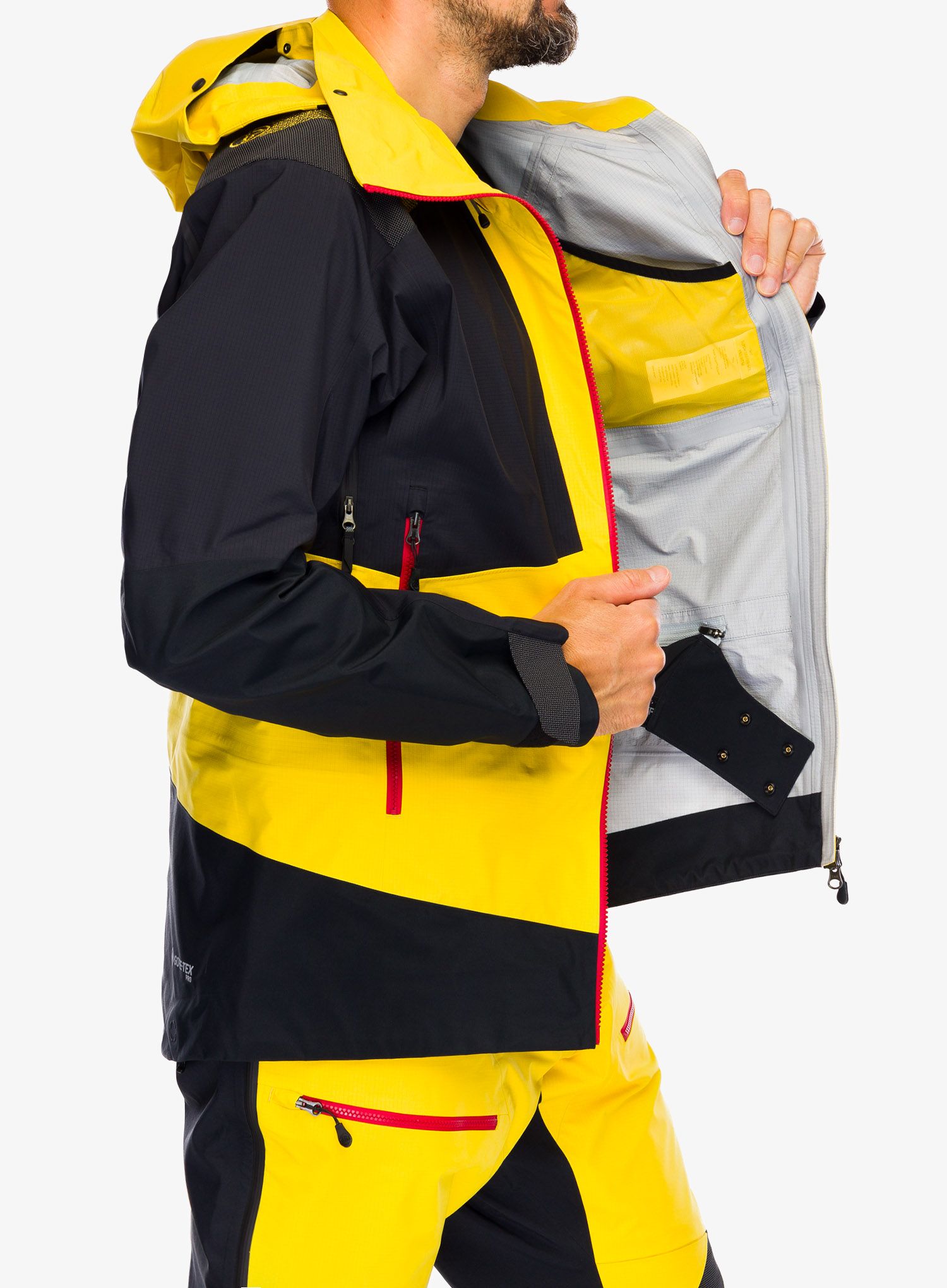Nepremočljiva jakna La Sportiva Supercouloir GTX Pro Jacket - yellow/black