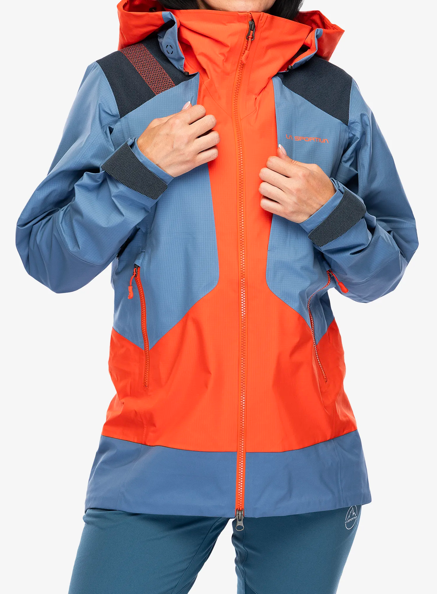 Ženska hardshell jakna La Sportiva Supercouloir GTX Pro Jkt - cherry tomato/moonlight