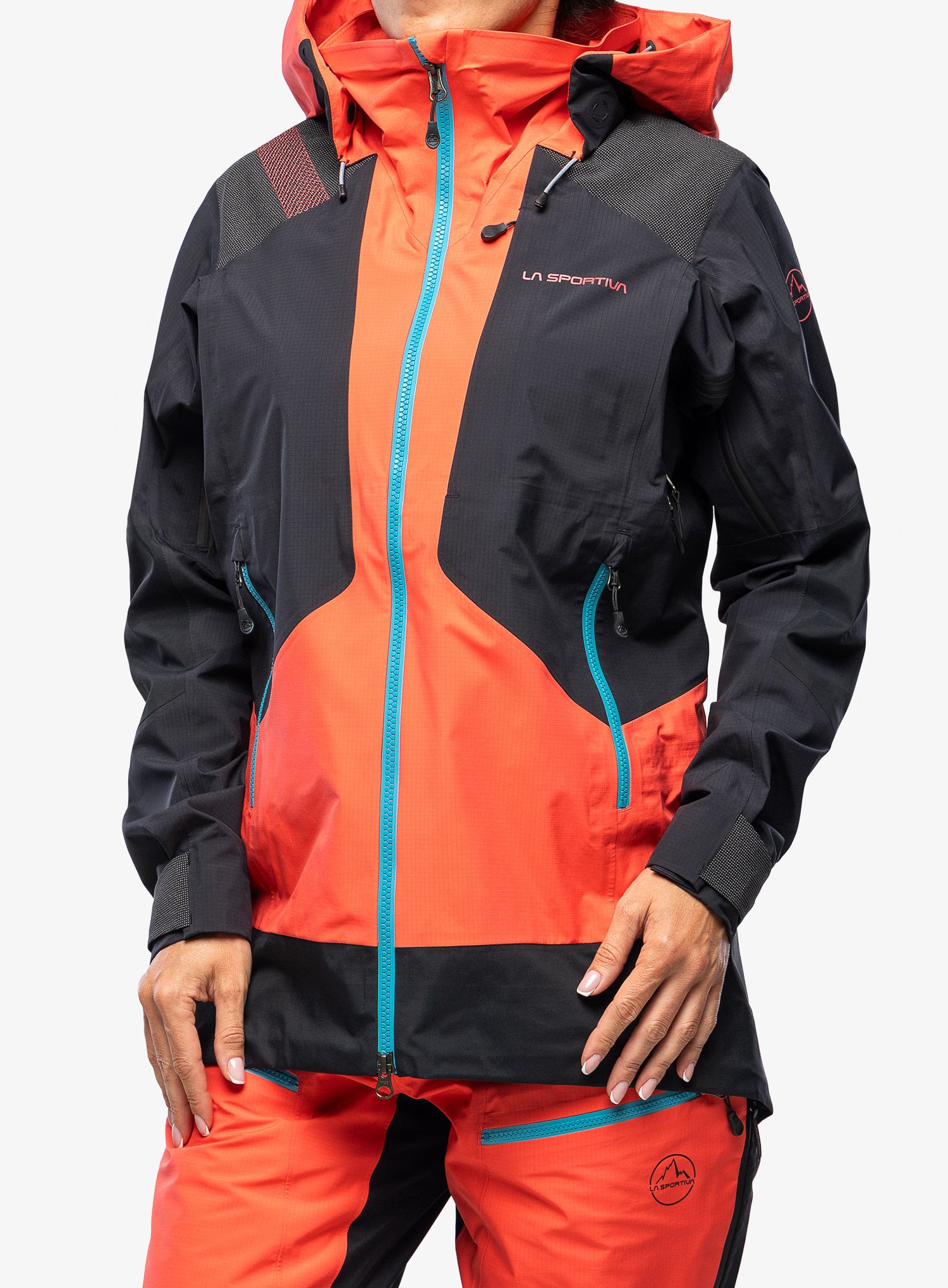 Ženska hardshell jakna La Sportiva Supercouloir GTX Pro Jkt - hibiscus/black