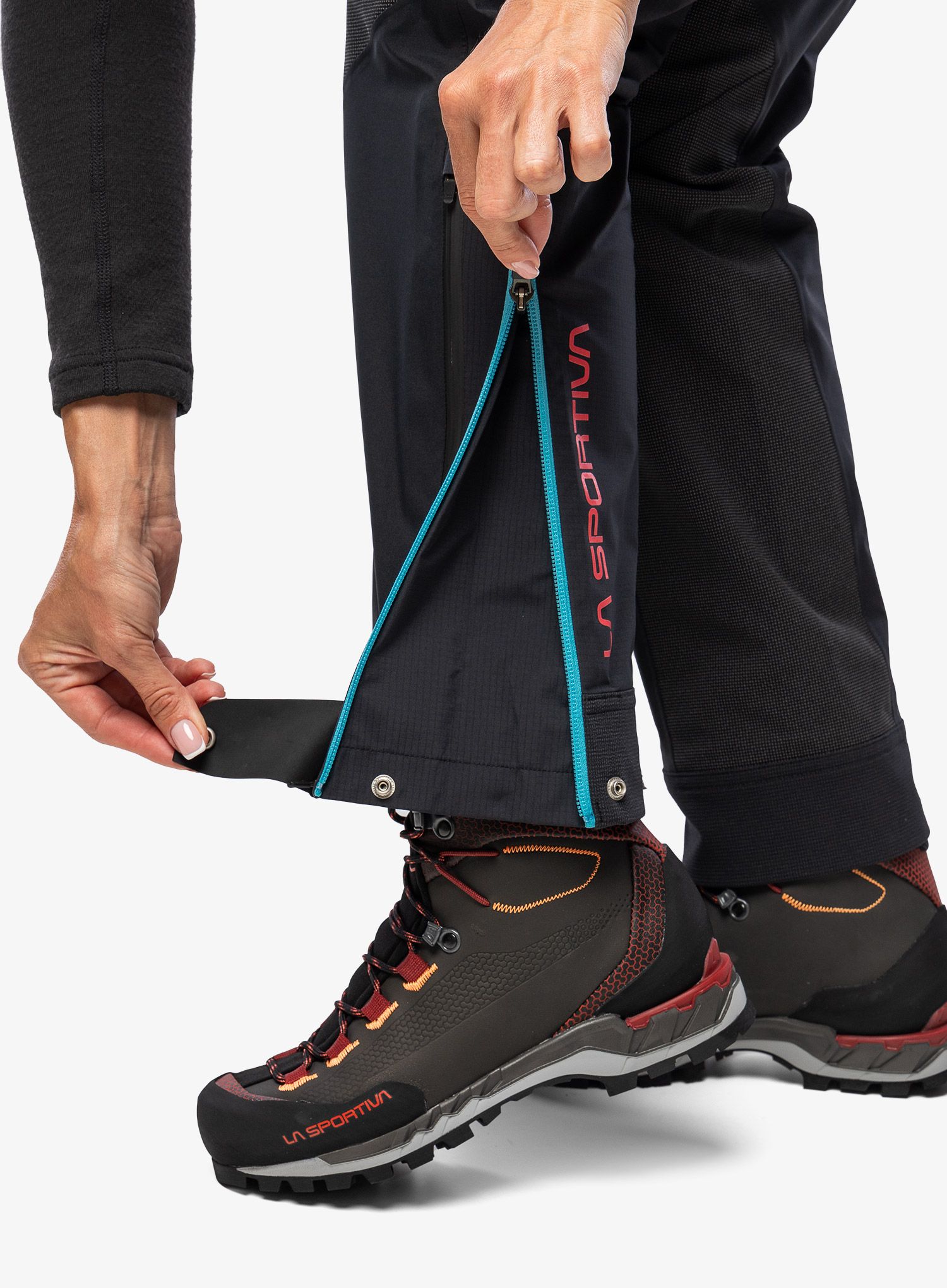 Ženske GORE-TEX hlače La Sportiva Supercouloir GTX Pro Pant - hibiscus/black
