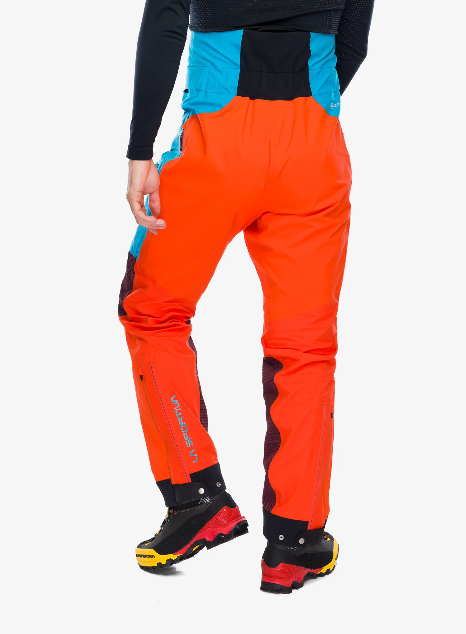 Nepremočljive hlače La Sportiva Supercouloir GTX Pro Pant - tropic blue/cherry tomato