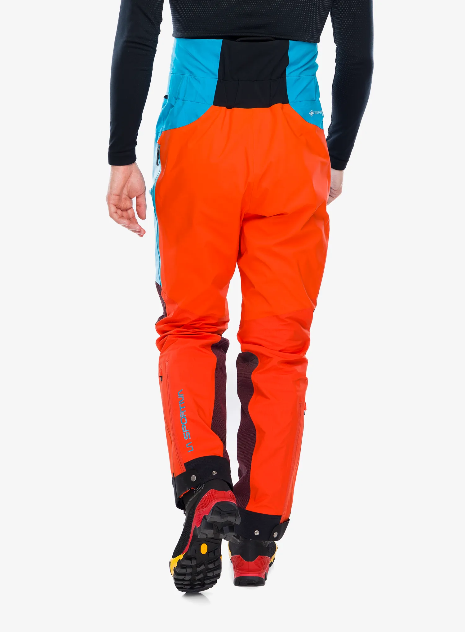 Nepremočljive hlače La Sportiva Supercouloir GTX Pro Pant - tropic blue/cherry tomato