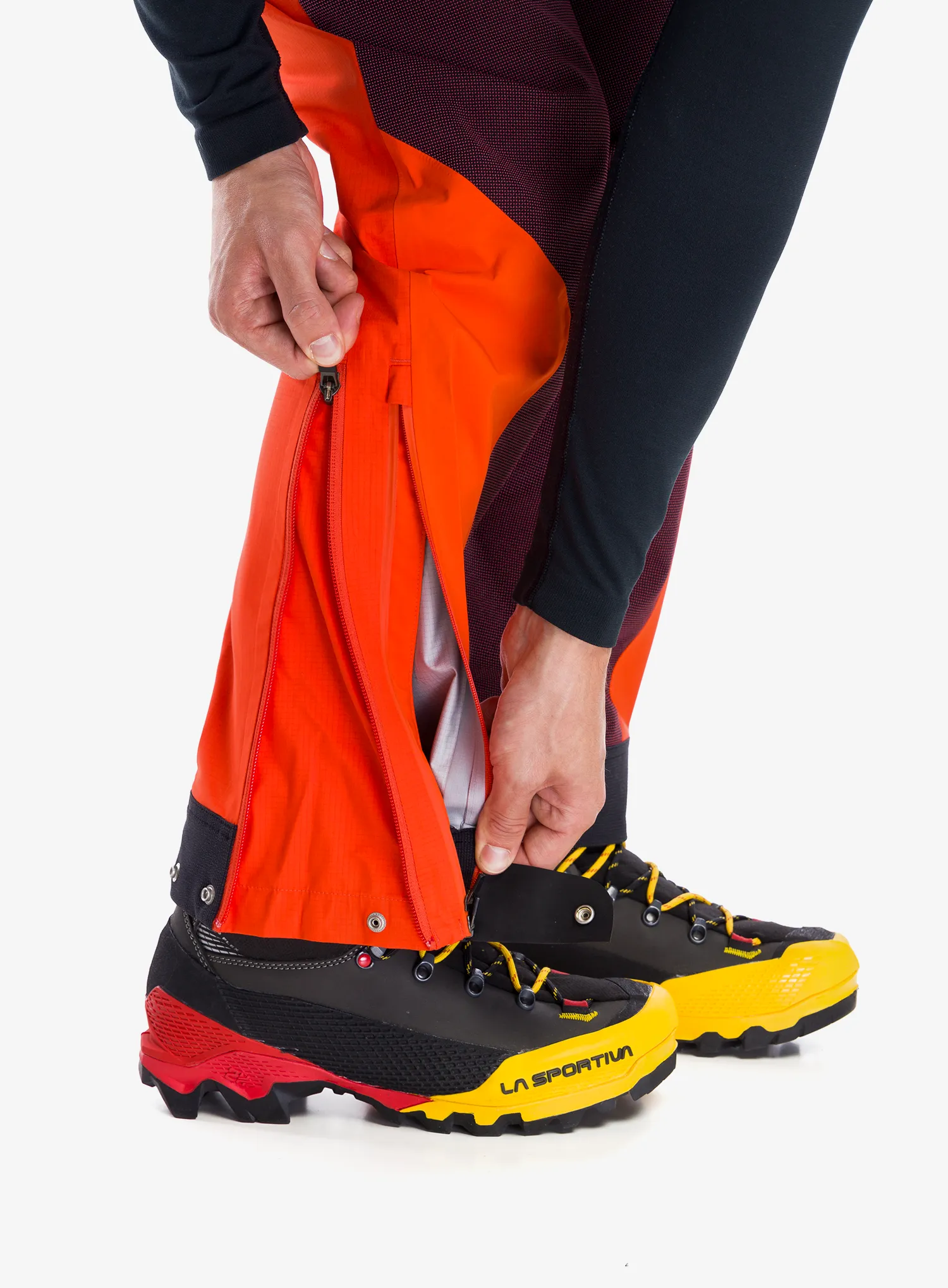 Nepremočljive hlače La Sportiva Supercouloir GTX Pro Pant - tropic blue/cherry tomato