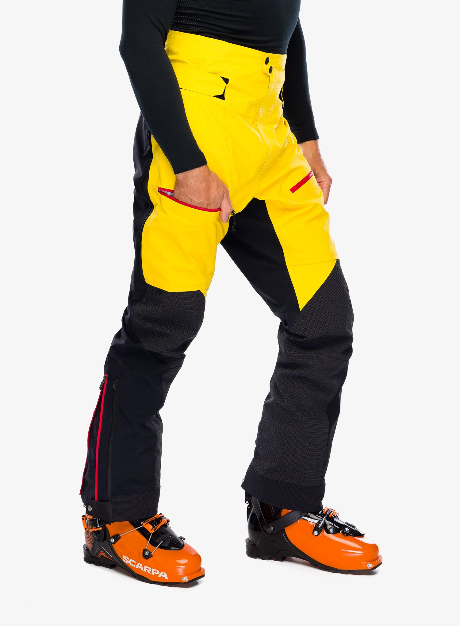 Nepremočljive hlače La Sportiva Supercouloir GTX Pro Pant - yellow/black