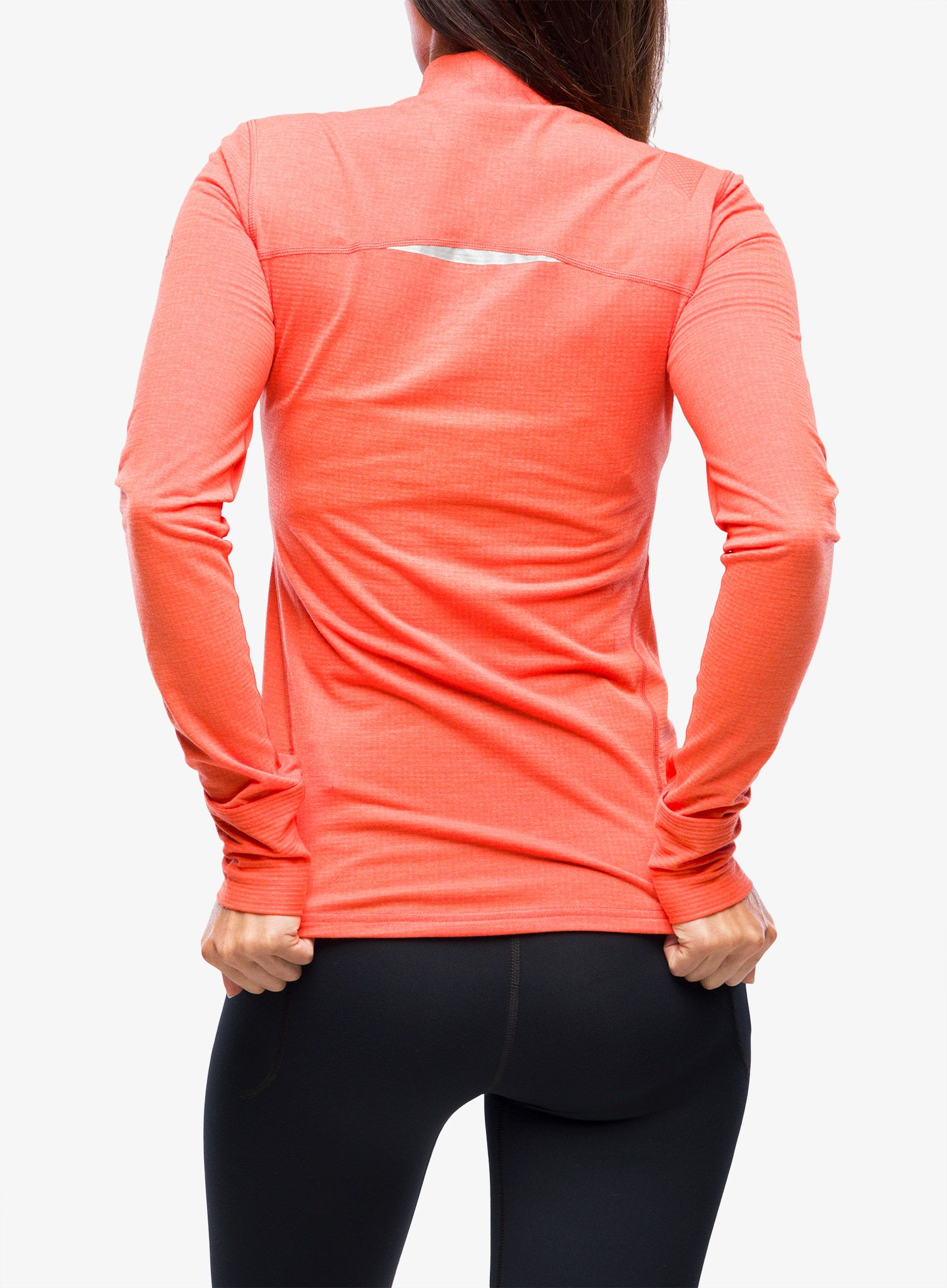 Ženska tekaška jopica La Sportiva Swift Long Sleeve - cherry tomato/carbon