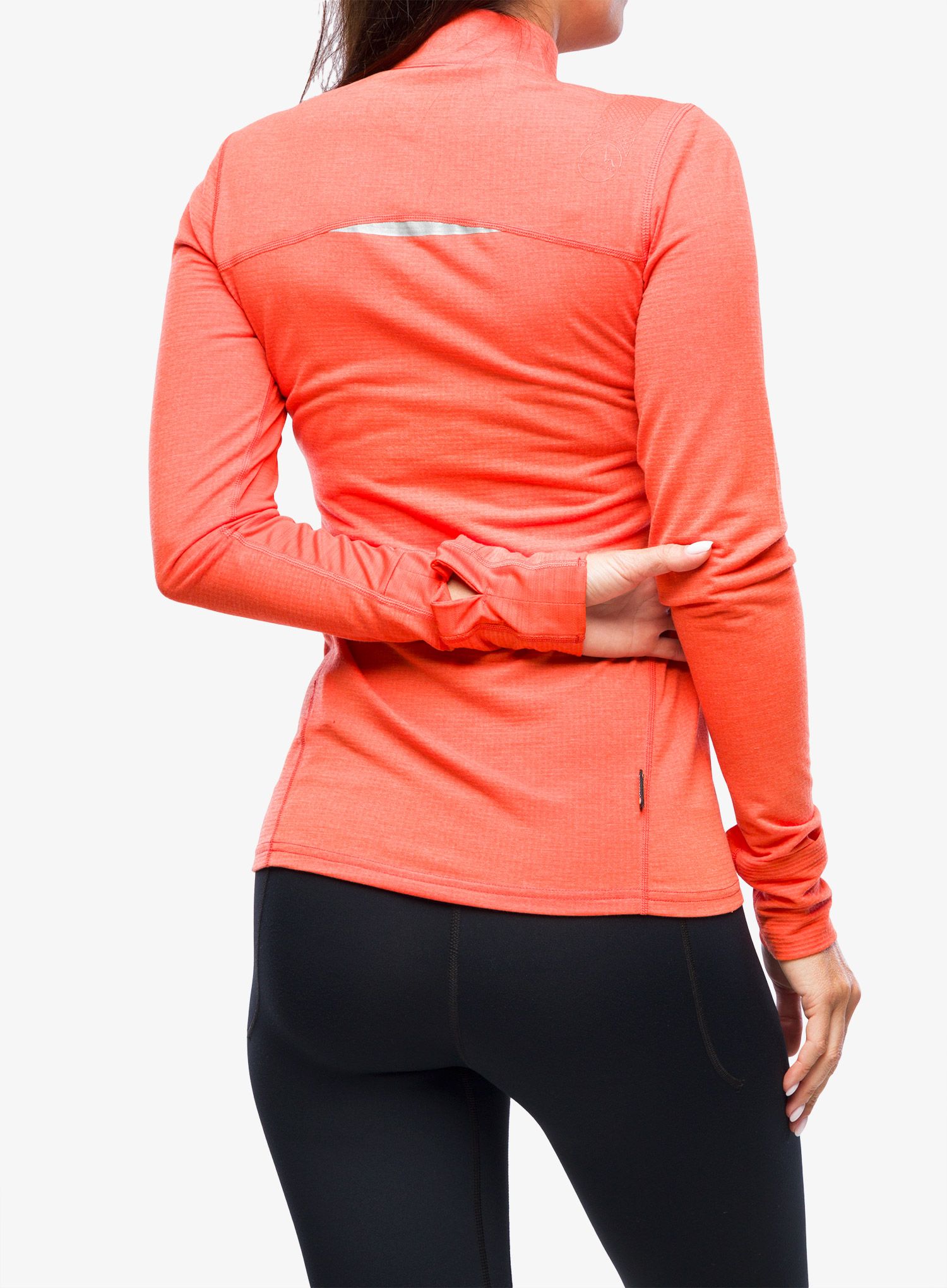 Ženska tekaška jopica La Sportiva Swift Long Sleeve - cherry tomato/carbon