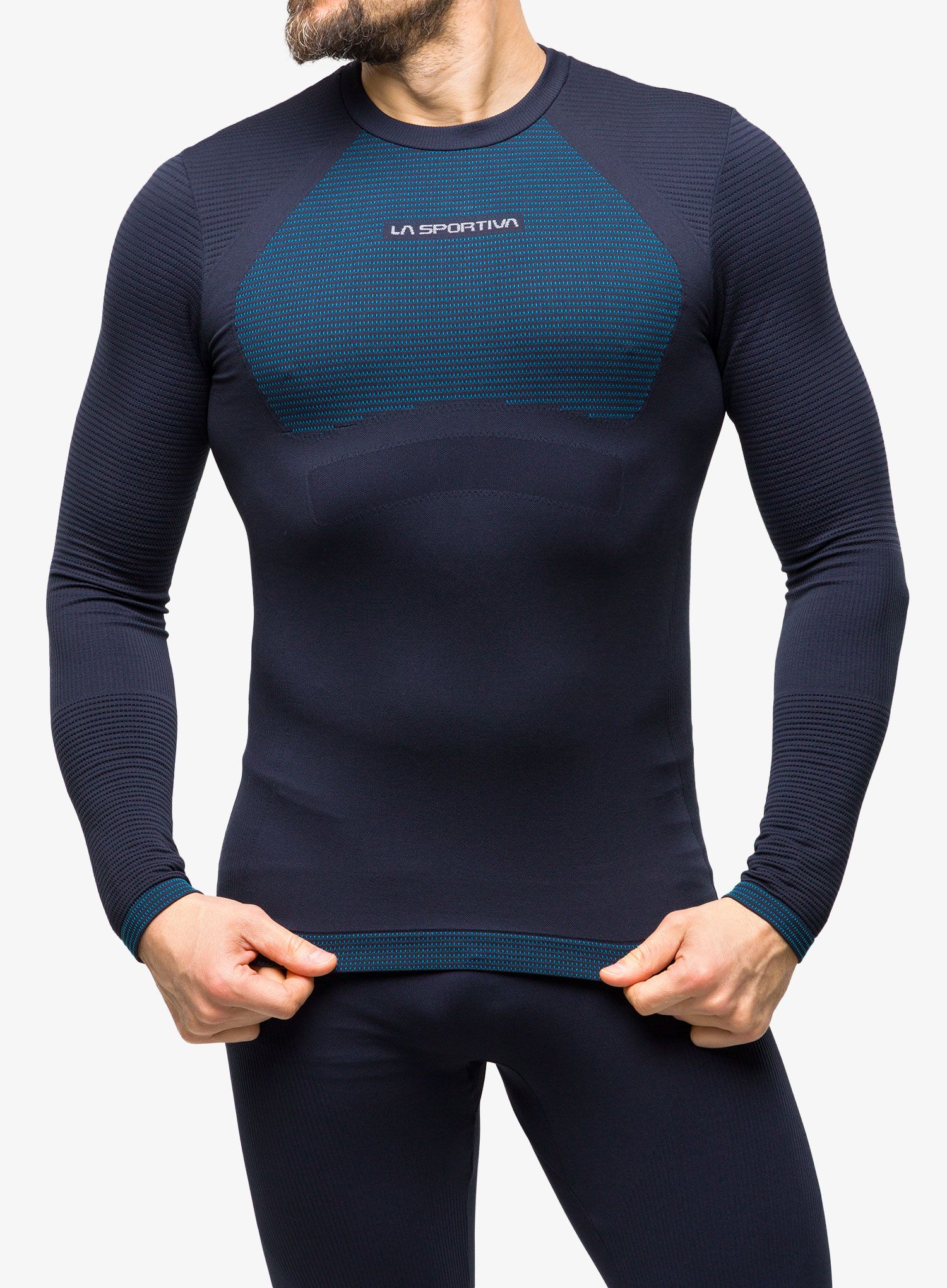 Termo flis jopa La Sportiva Synth Light Longsleeve - storm blue/electric blue