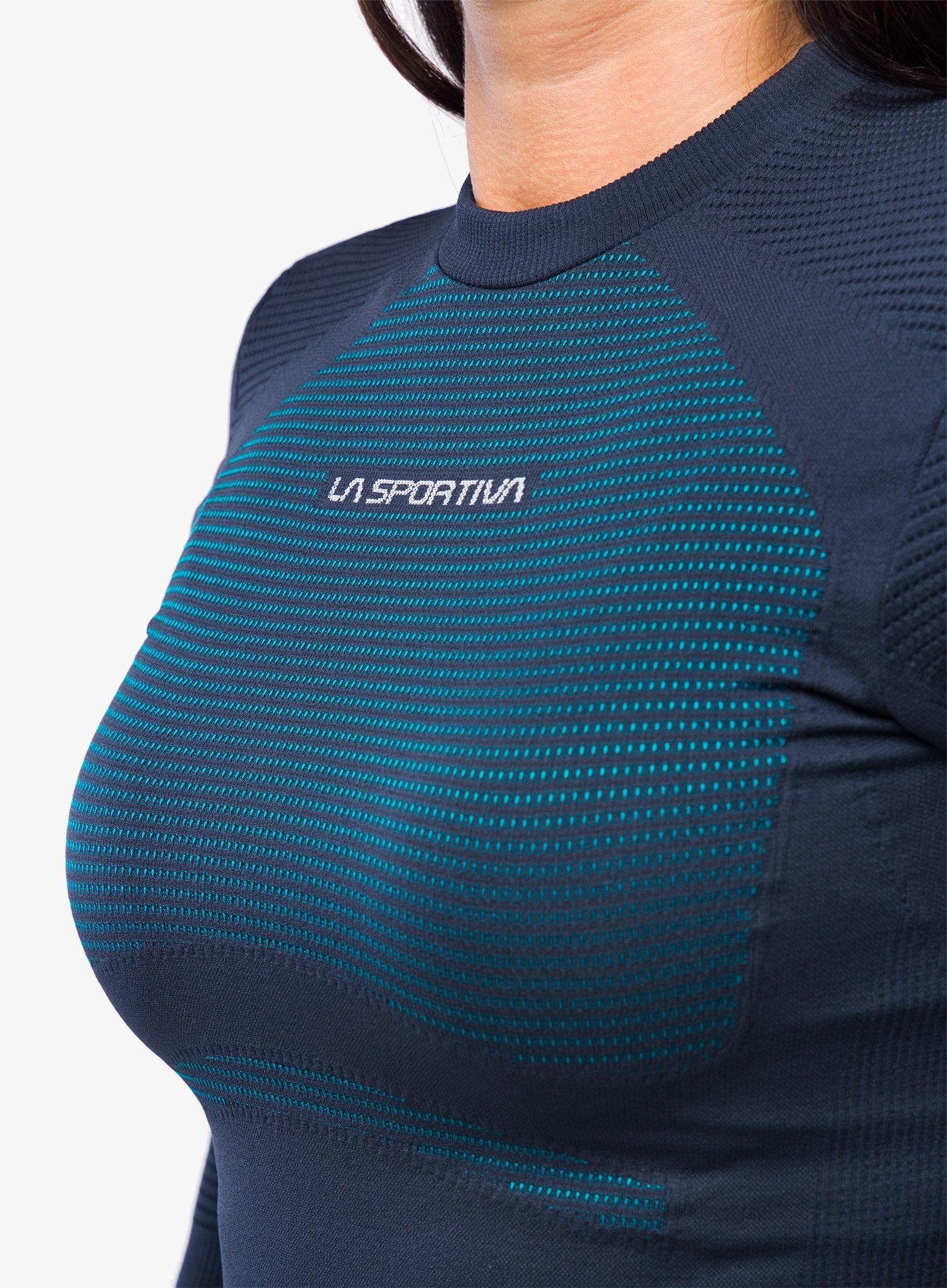 Ženska termo flis jopa La Sportiva Synth Light Longsleeve - storm blue/lagoon