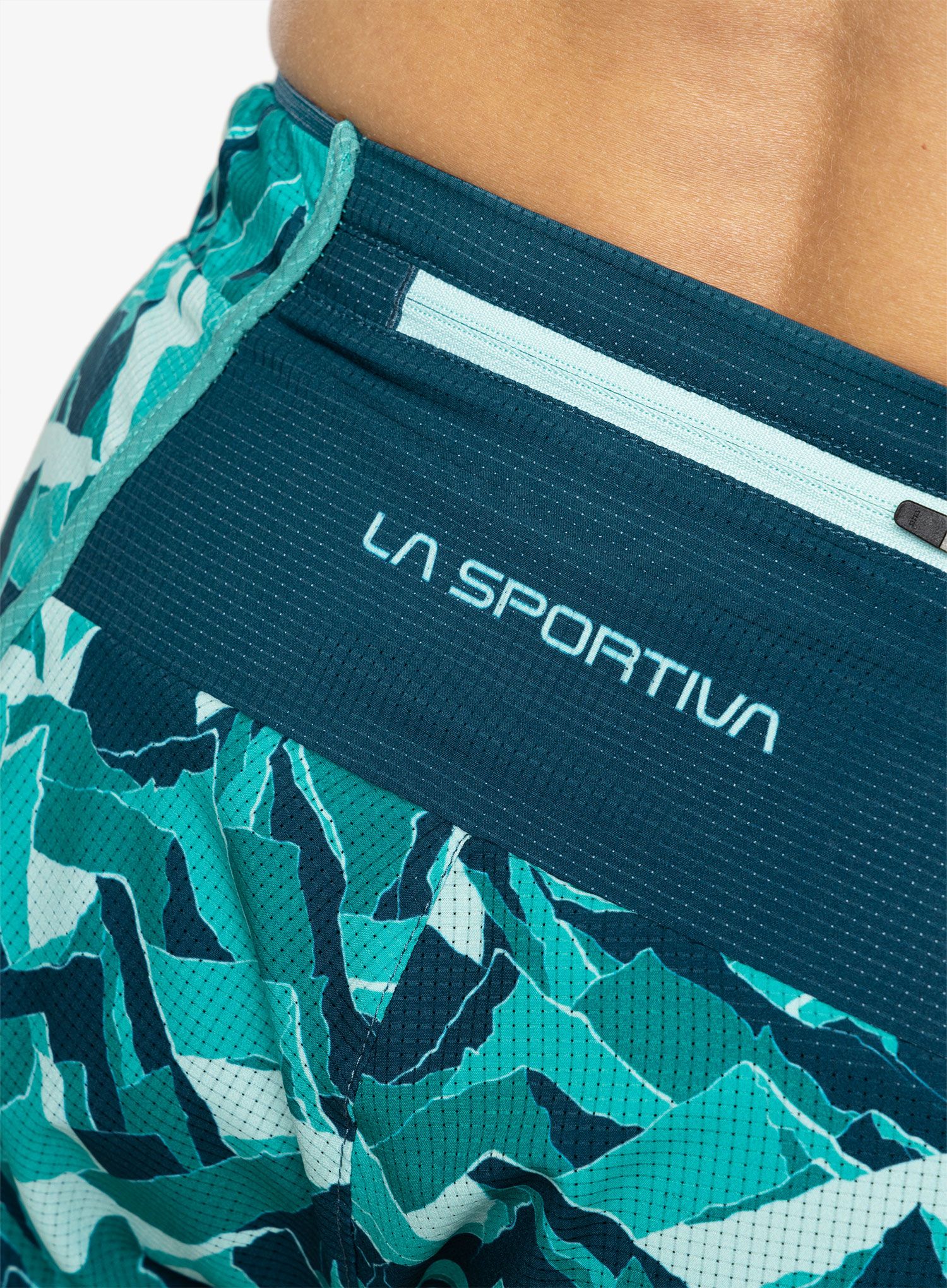 Ženske tekaške kratke hlače La Sportiva Timing Short - storm blue/lagoon