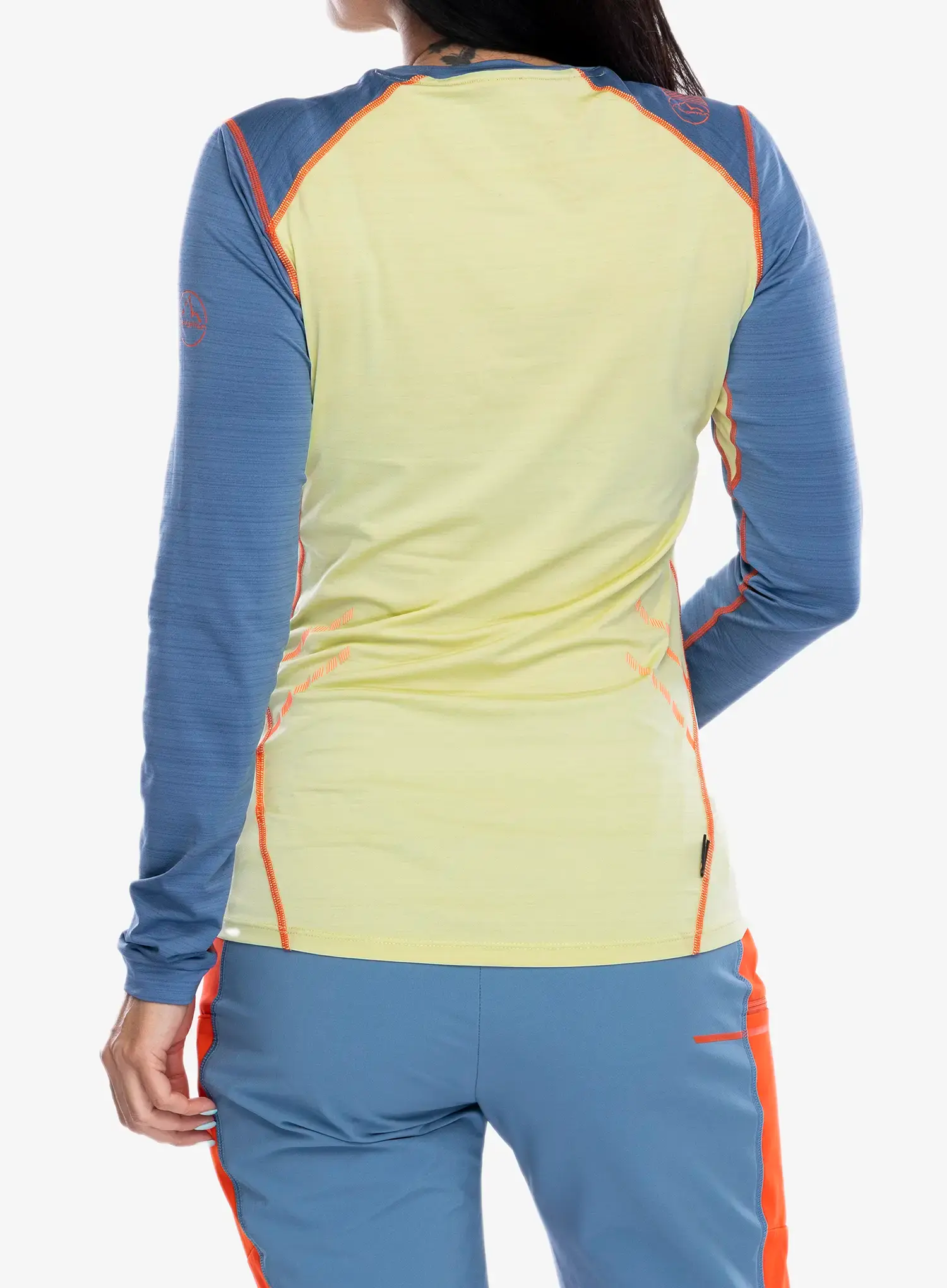 Ženska termo flis jopa La Sportiva Tour Long Sleeve - zest/moonlight