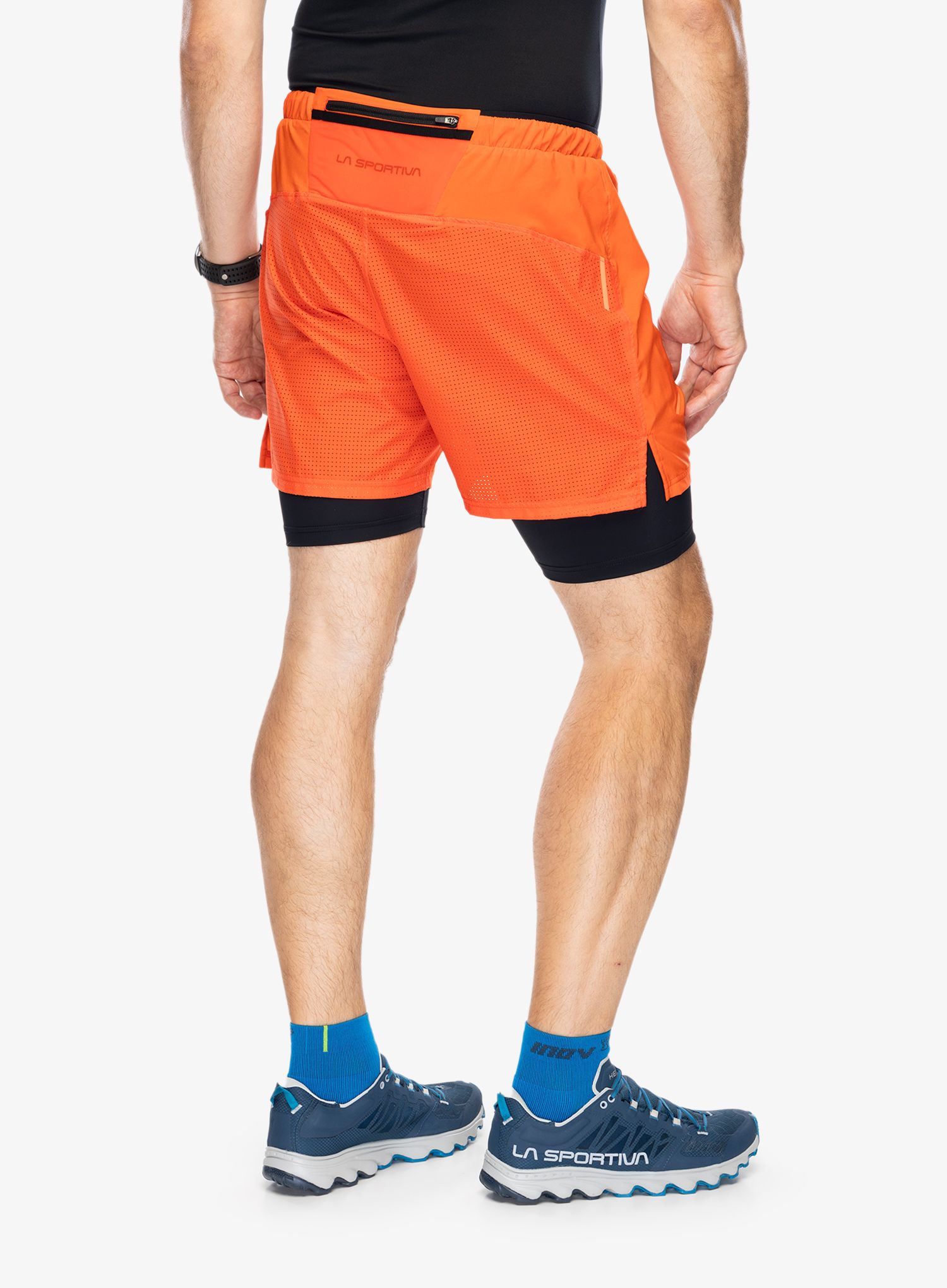Tekaške kratke hlače La Sportiva Trail Bite Short - cherry tomato/black