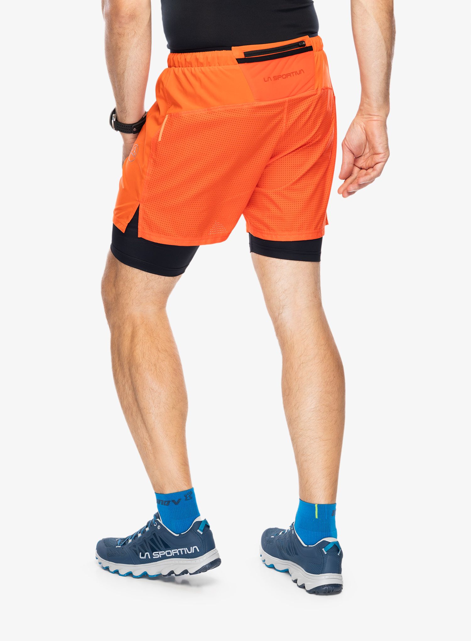 Tekaške kratke hlače La Sportiva Trail Bite Short - cherry tomato/black