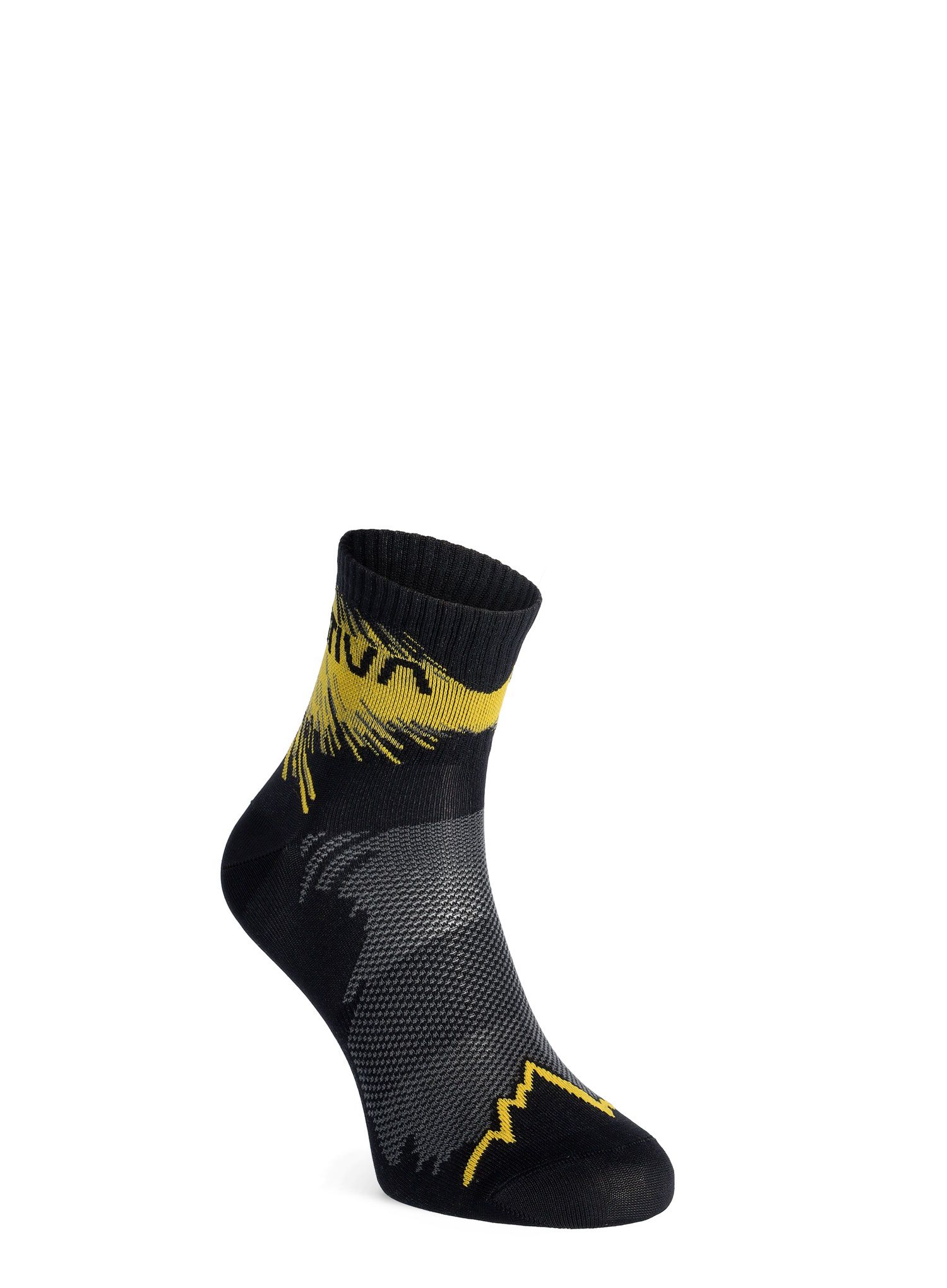 Tekaške nogavice La Sportiva Trail Running Socks - black/yellow