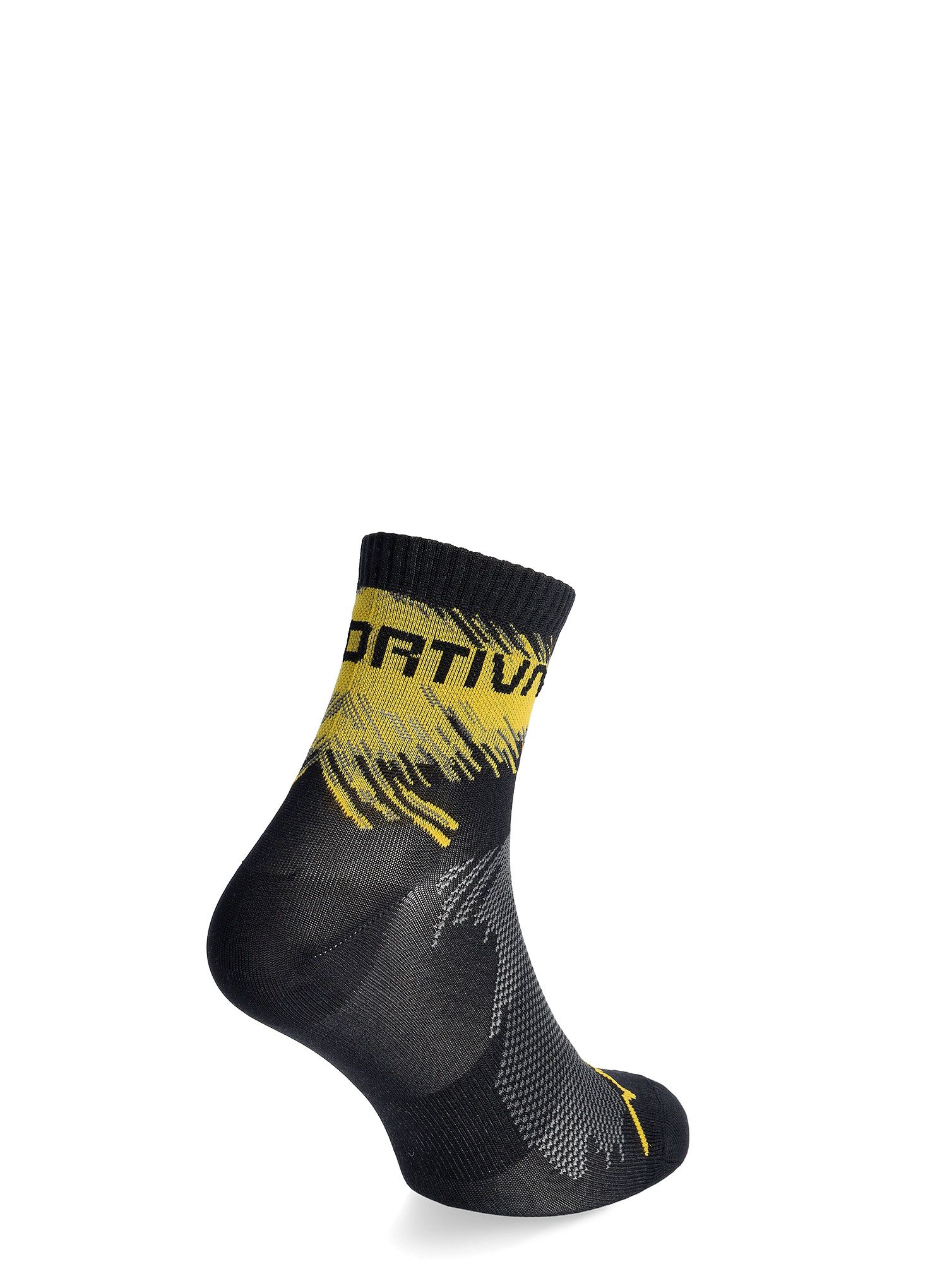 Tekaške nogavice La Sportiva Trail Running Socks - black/yellow