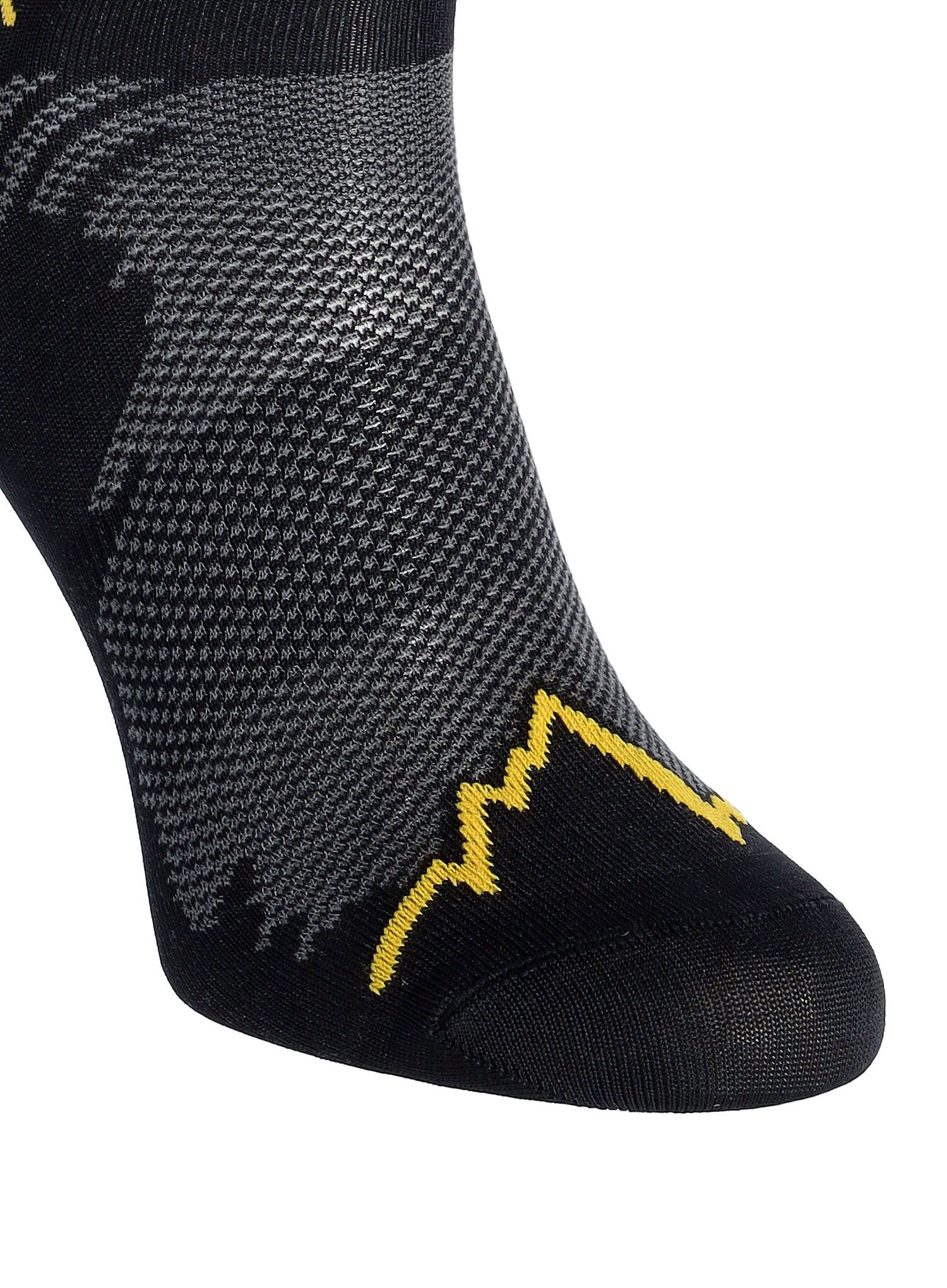 Tekaške nogavice La Sportiva Trail Running Socks - black/yellow