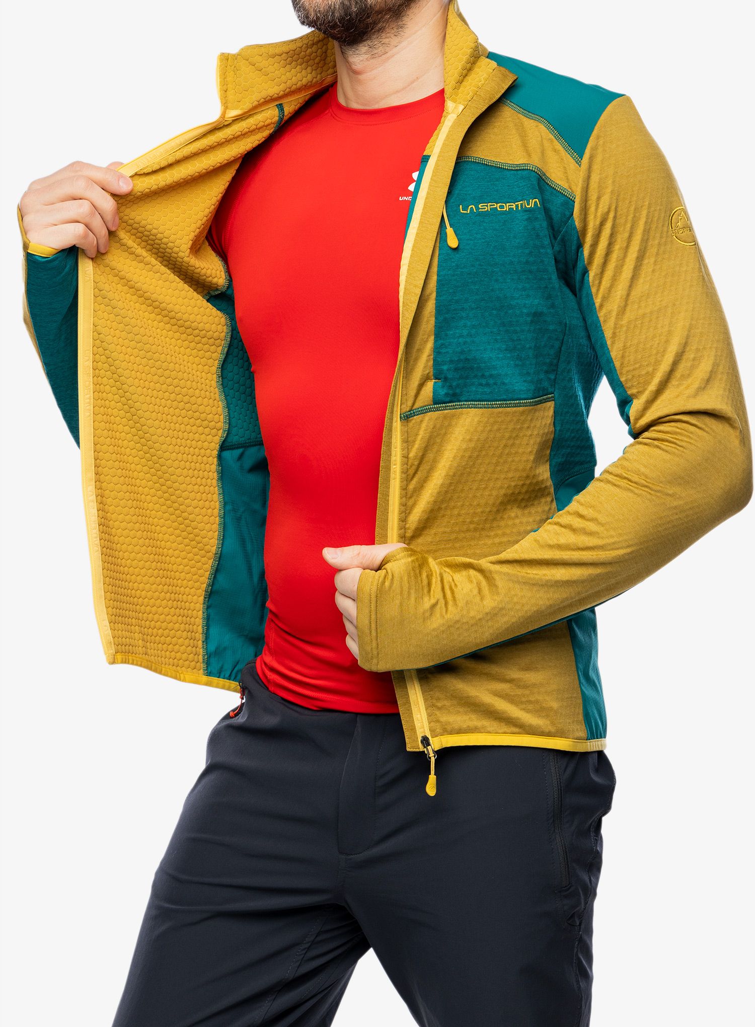 Jopica na zadrgo La Sportiva True North Jacket - savana/everglade