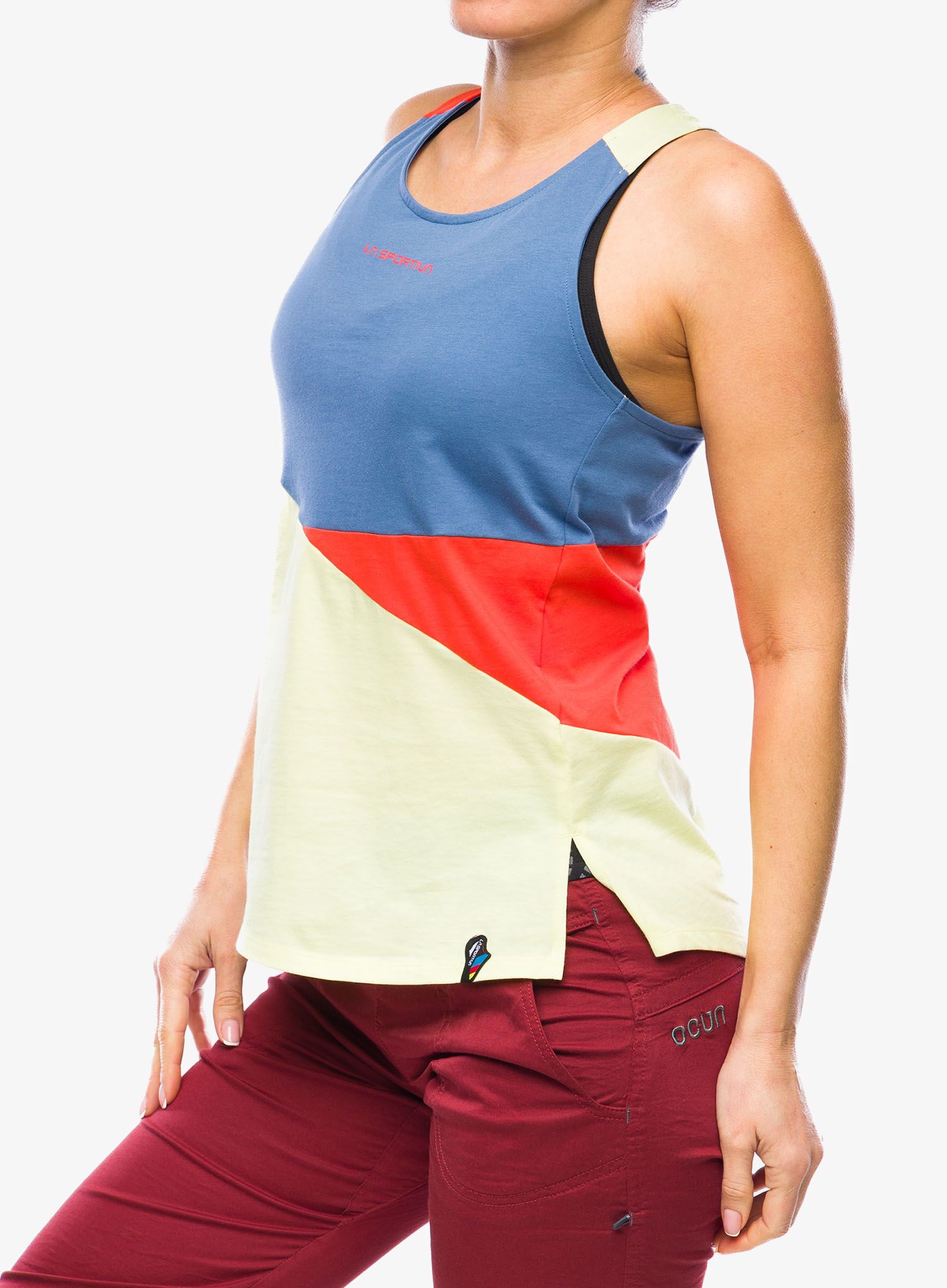 Ženski plezalni top La Sportiva Twist Tank - moonlight/zest
