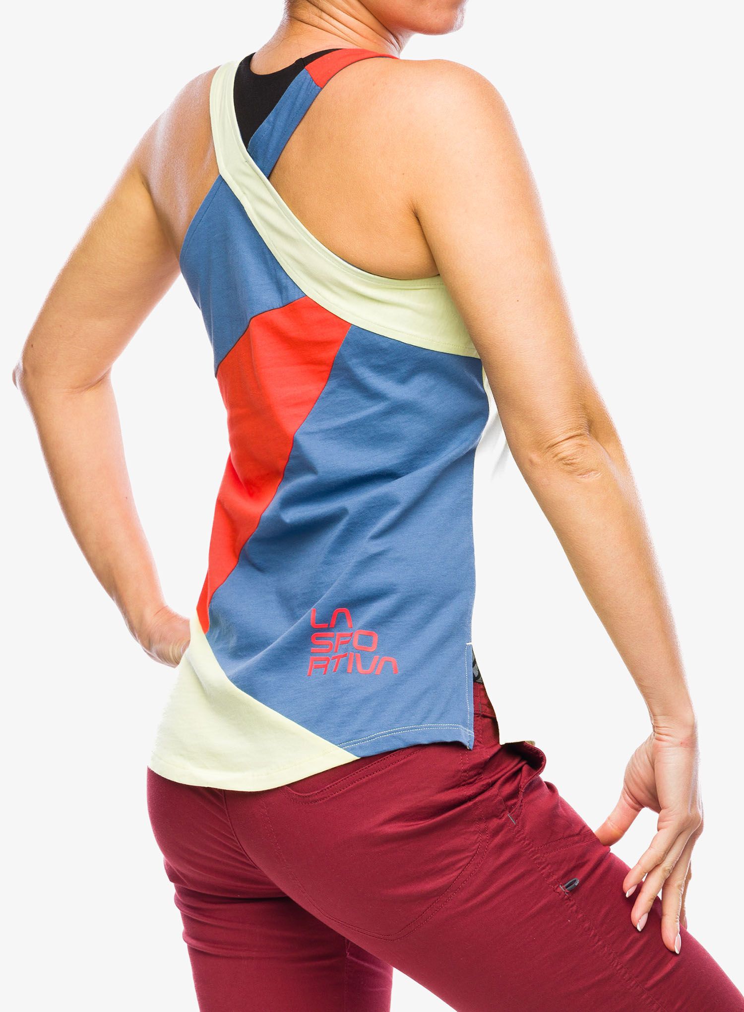 Ženski plezalni top La Sportiva Twist Tank - moonlight/zest