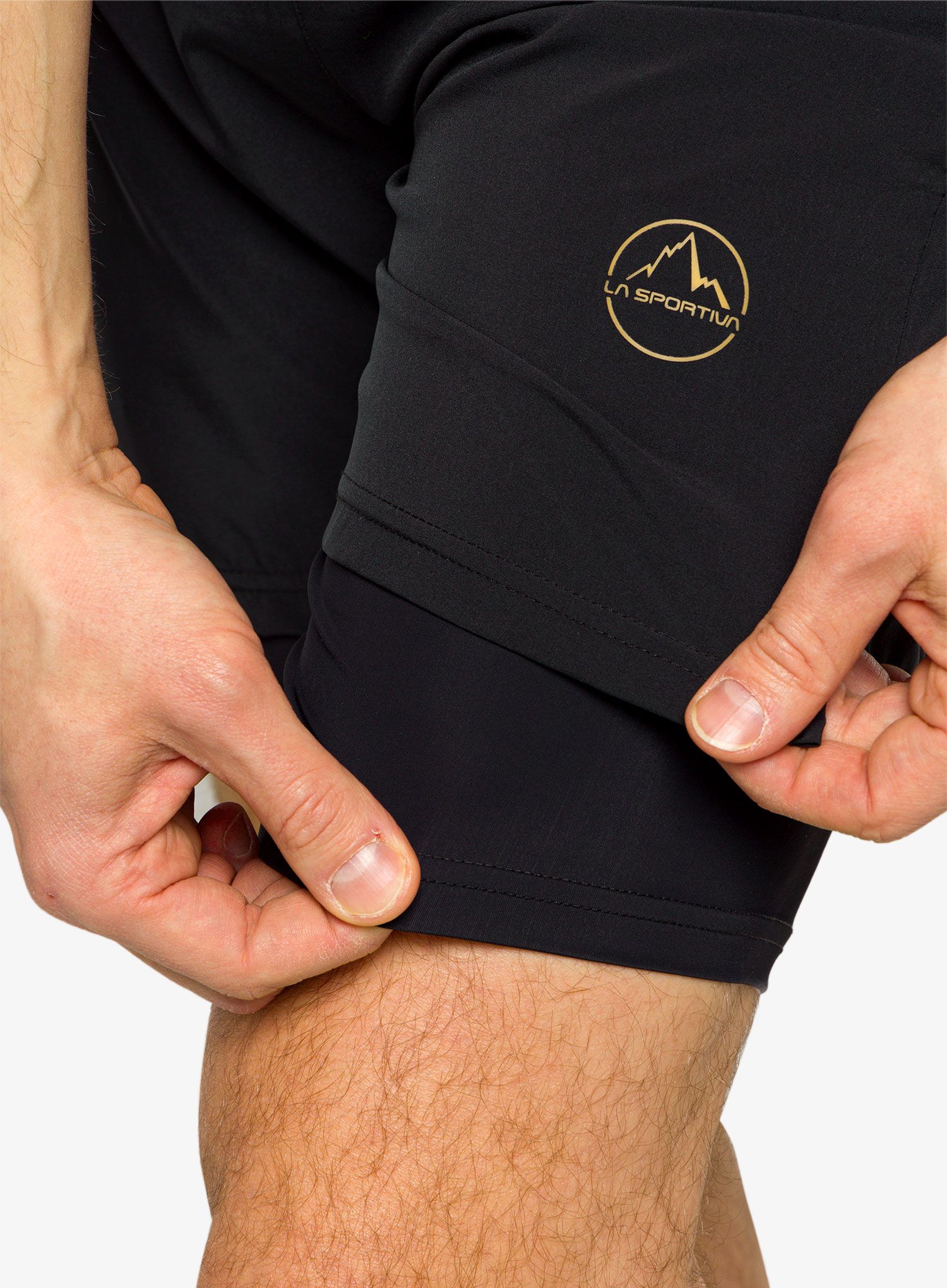 Tekaške kratke hlače La Sportiva Ultra Distance Short 7 - black/yellow