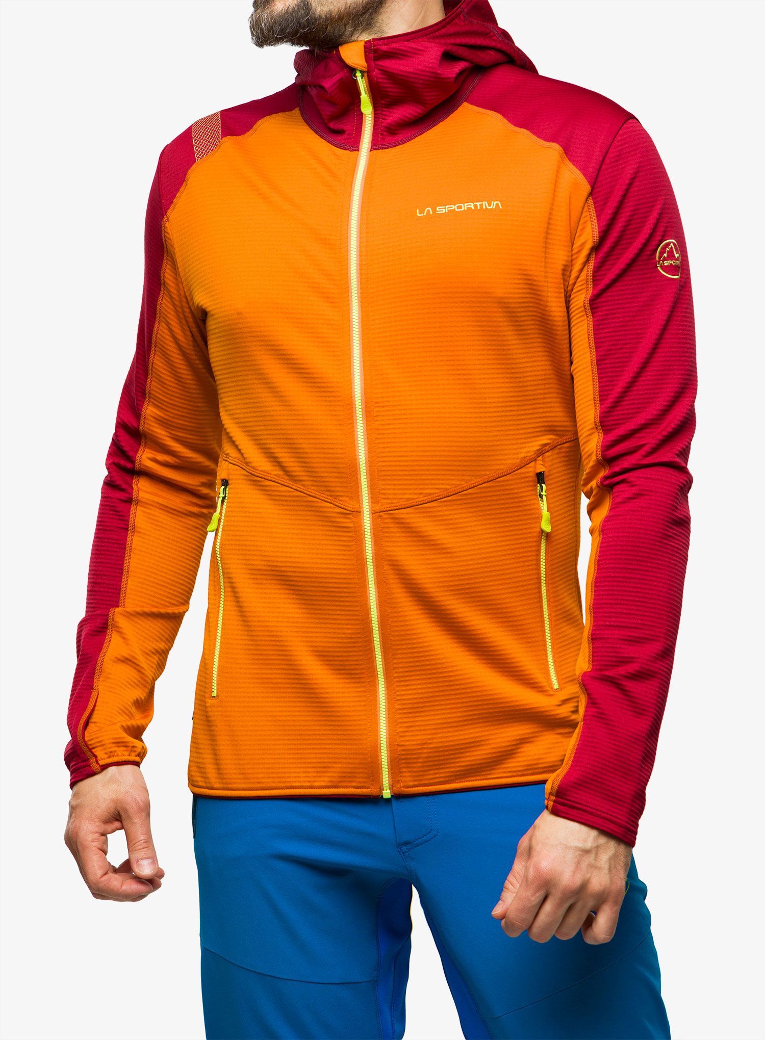 Jopica s kapuco La Sportiva Upendo Hoody - hawaiian sun/sangria