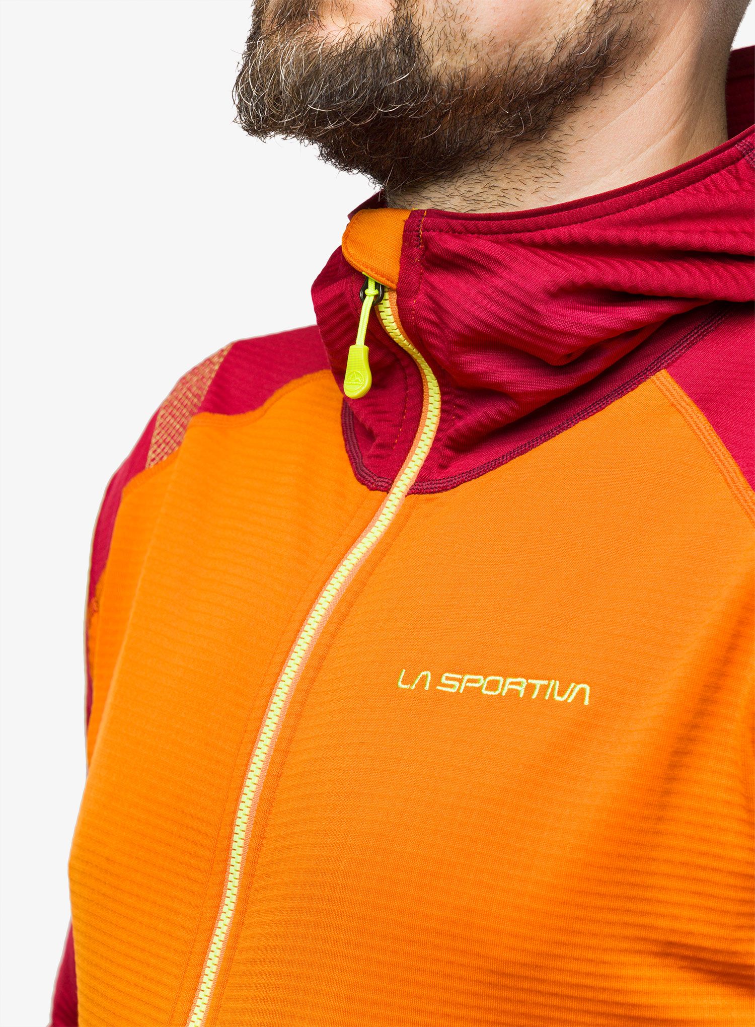 Jopica s kapuco La Sportiva Upendo Hoody - hawaiian sun/sangria