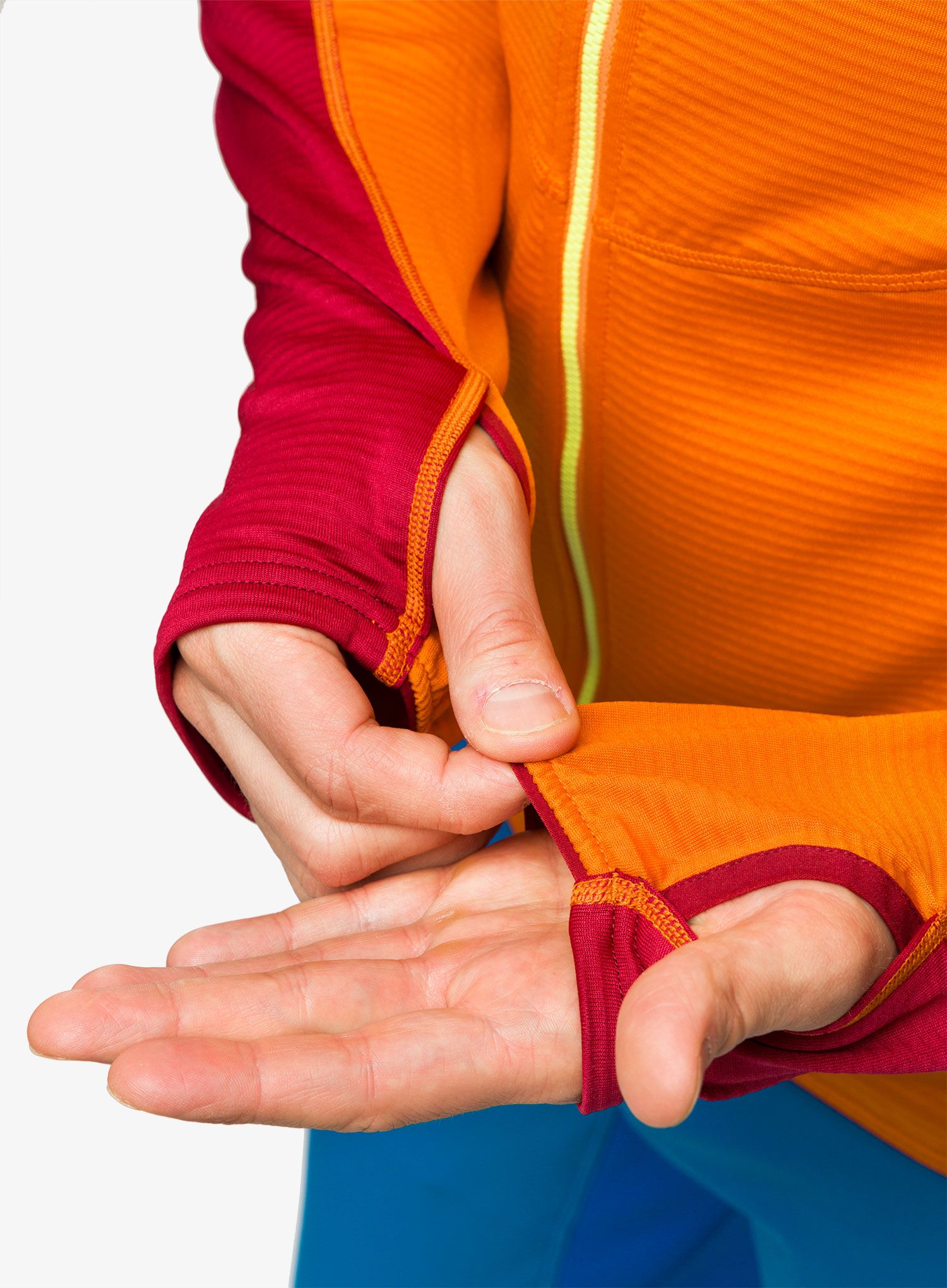 Jopica s kapuco La Sportiva Upendo Hoody - hawaiian sun/sangria