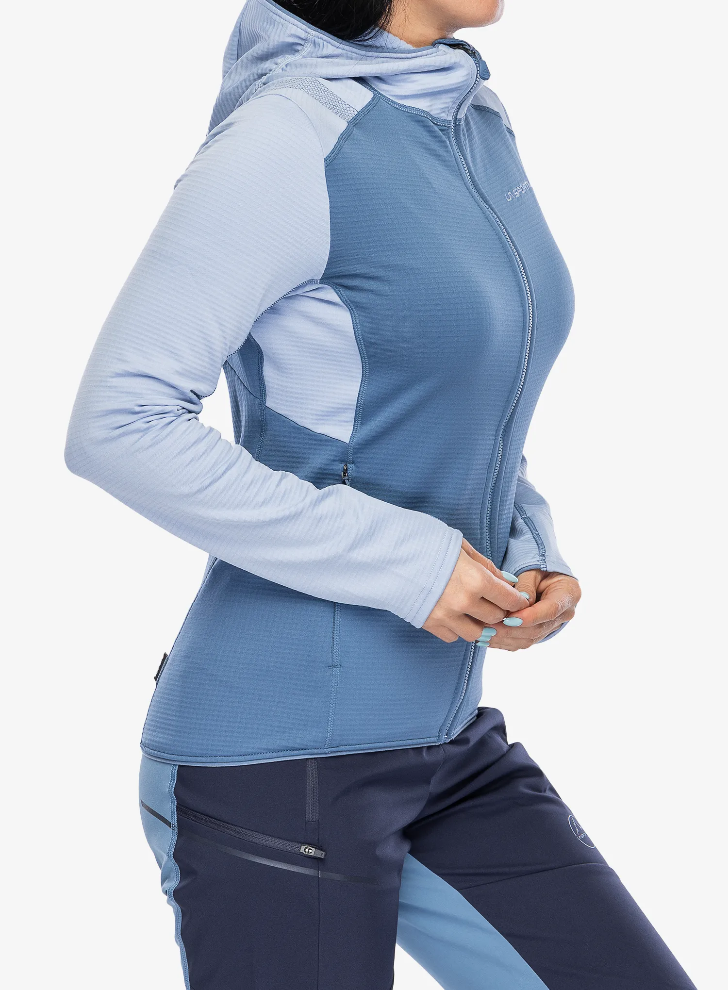 Ženska jopa s kapuco La Sportiva Upendo Hoody - moonlight/stone blue