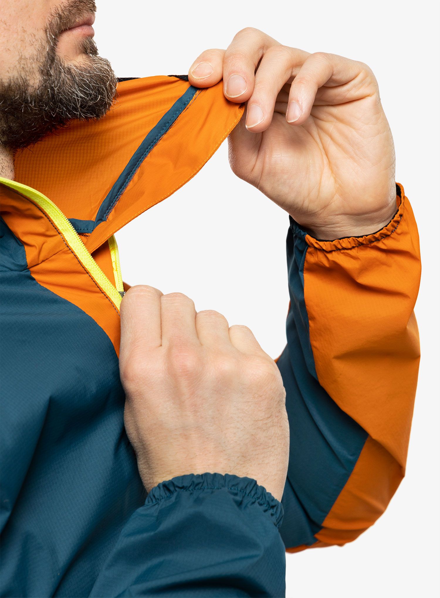 Jakna za tek La Sportiva Vento Windbreaker - storm blue/hawaiian sun
