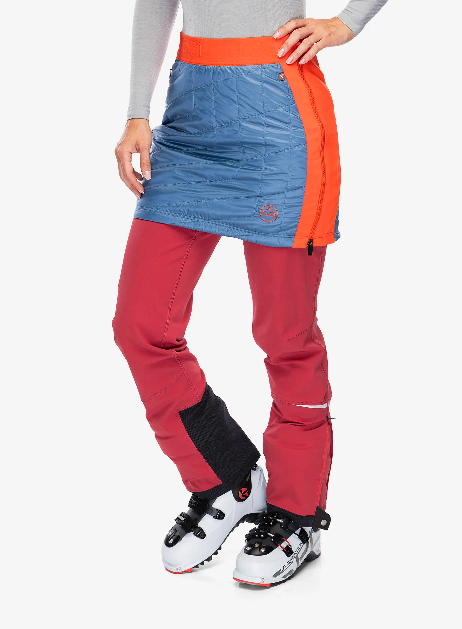 Podloženo krilo La Sportiva Warm Up Primaloft Skirt - moonlight/cherry tomato