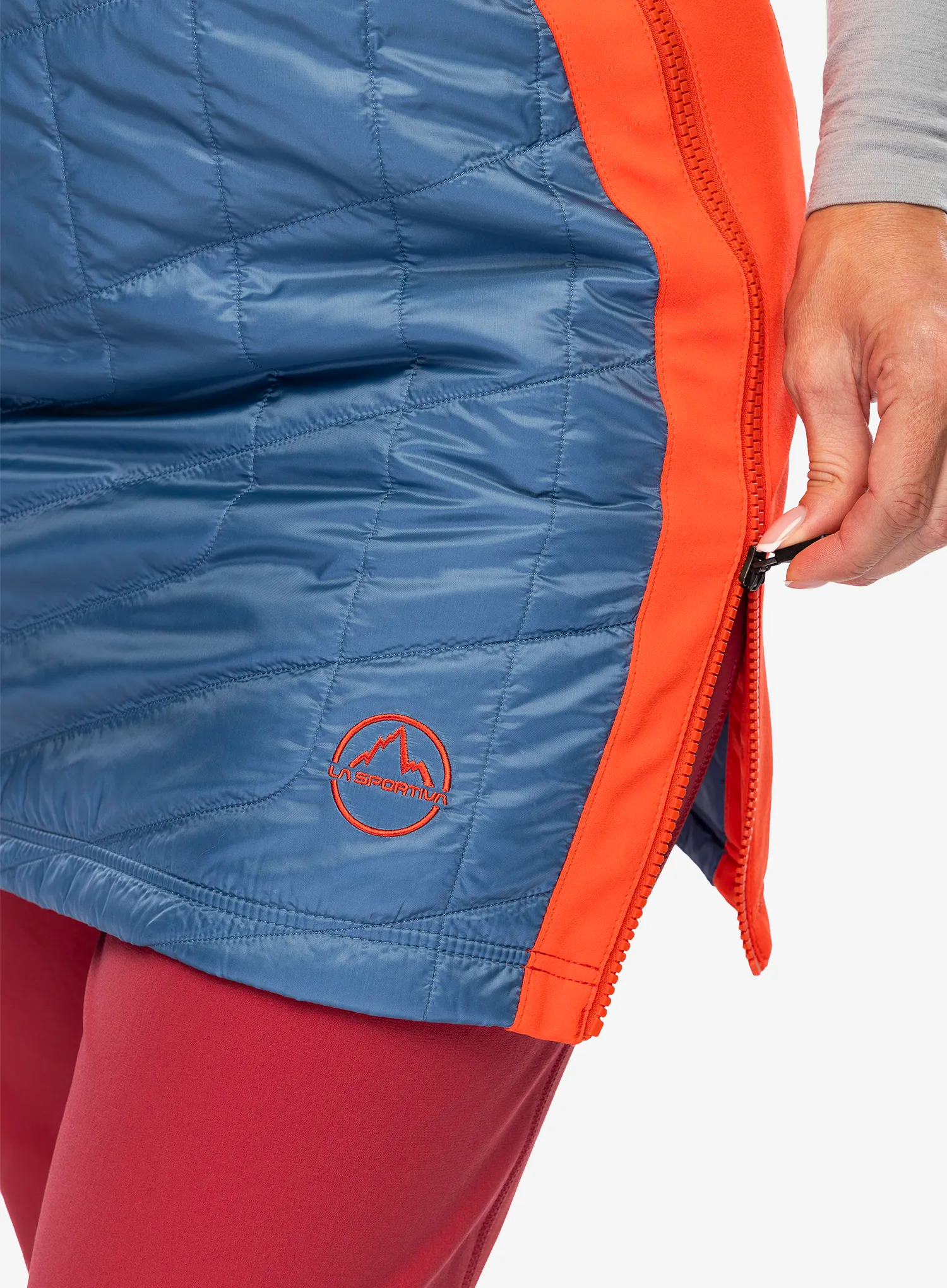 Podloženo krilo La Sportiva Warm Up Primaloft Skirt - moonlight/cherry tomato