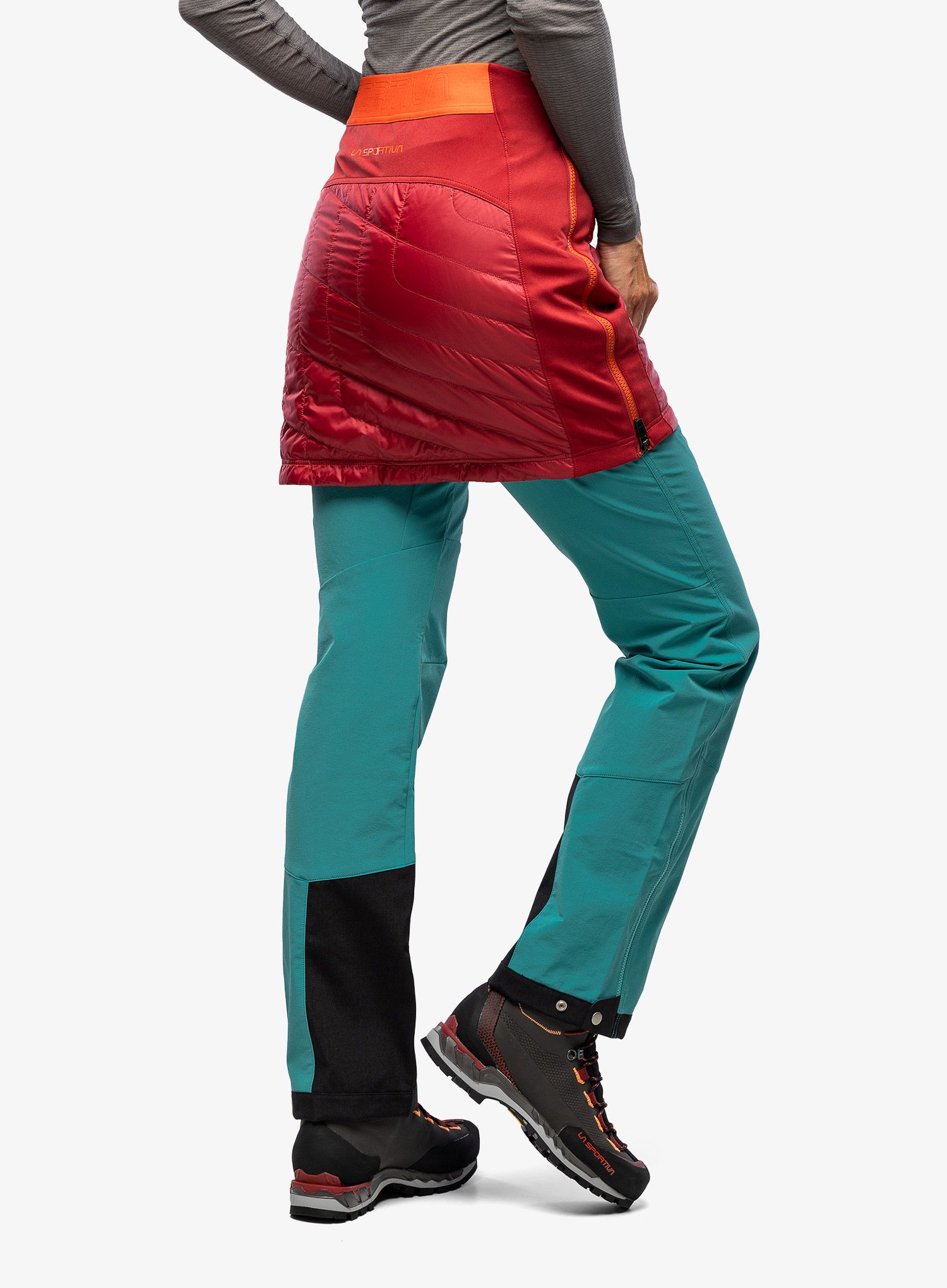 Podloženo krilo La Sportiva Warm Up Primaloft Skirt - velvet/cherry tomato