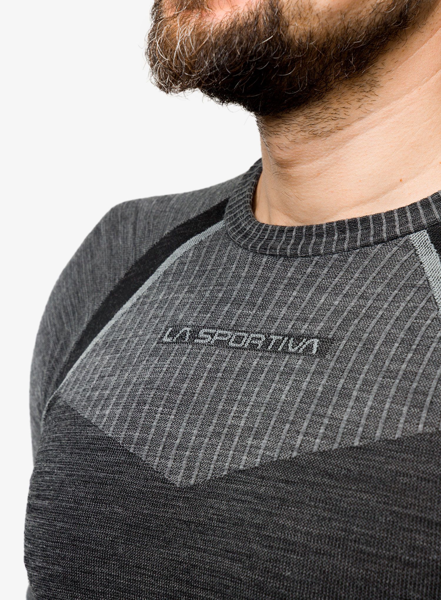 Termo flis jopa La Sportiva Wool70 Tech Longsleeve - carbon/cloud