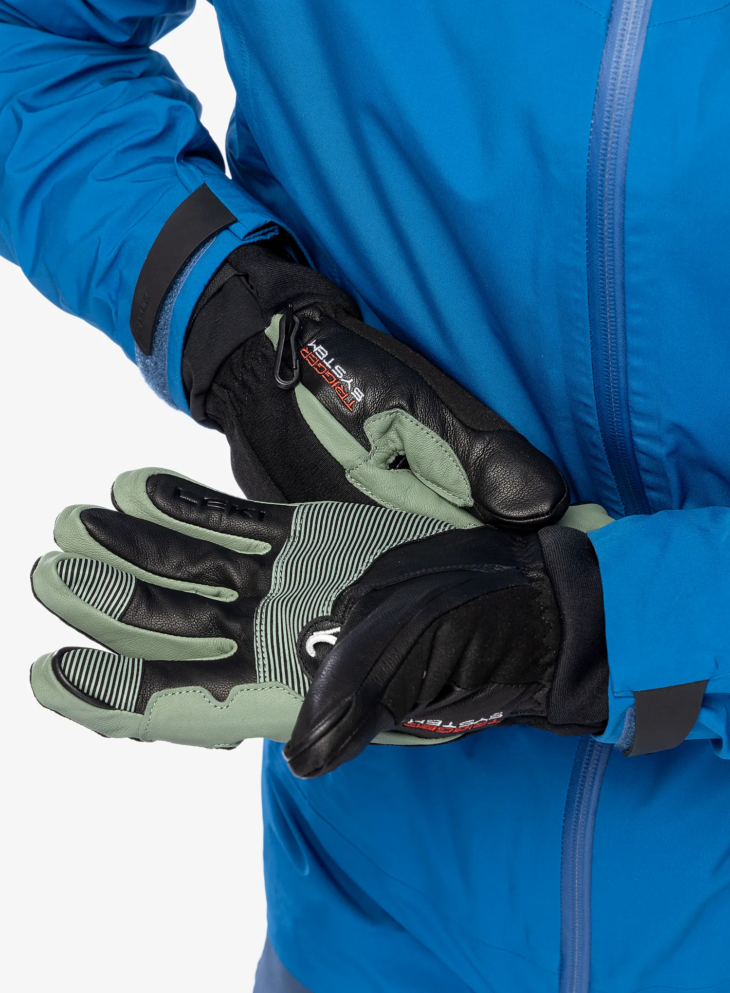 Smučarske rokavice Leki Argus Thermo 3D - black/dusty green