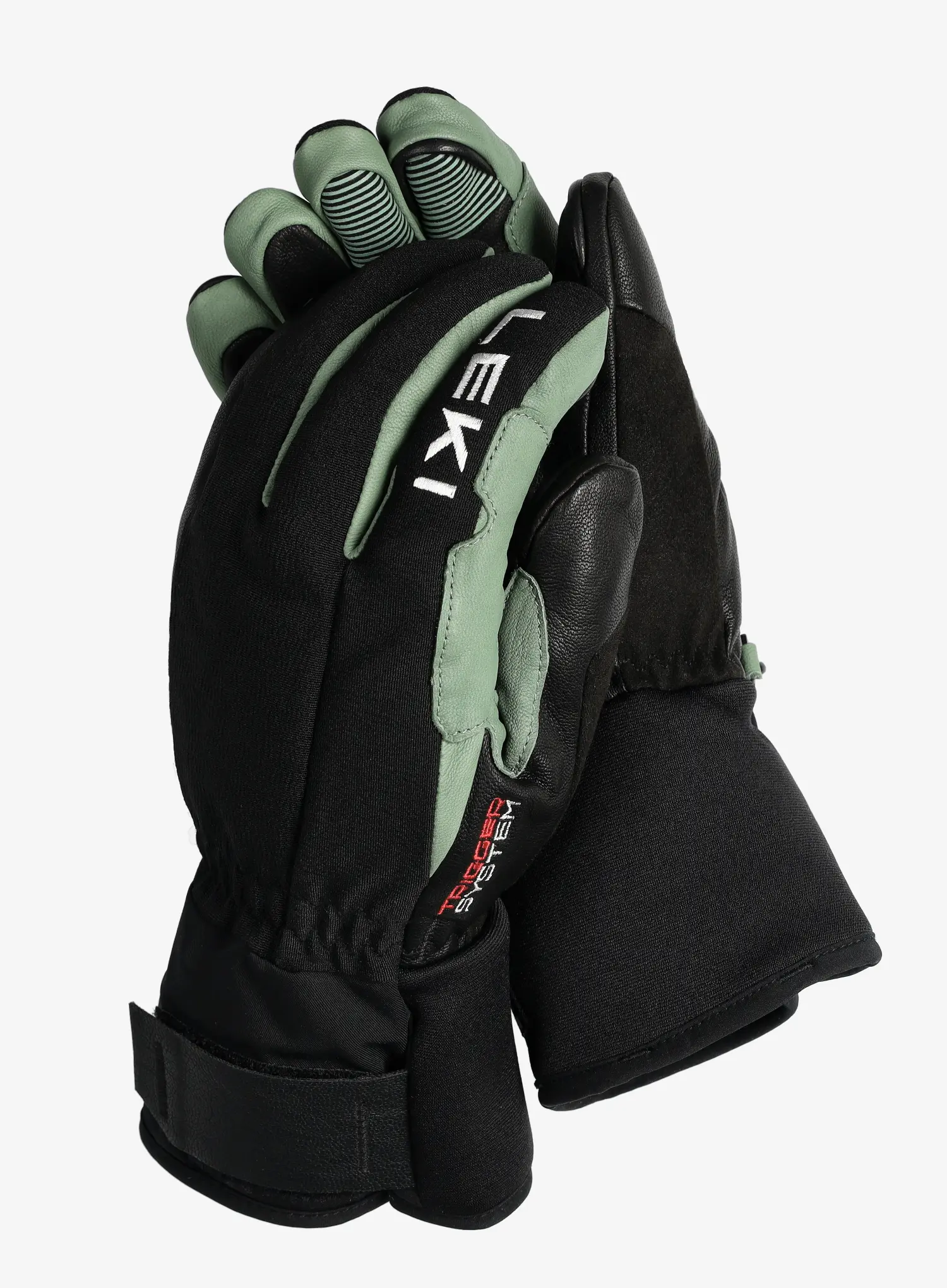 Smučarske rokavice Leki Argus Thermo 3D - black/dusty green