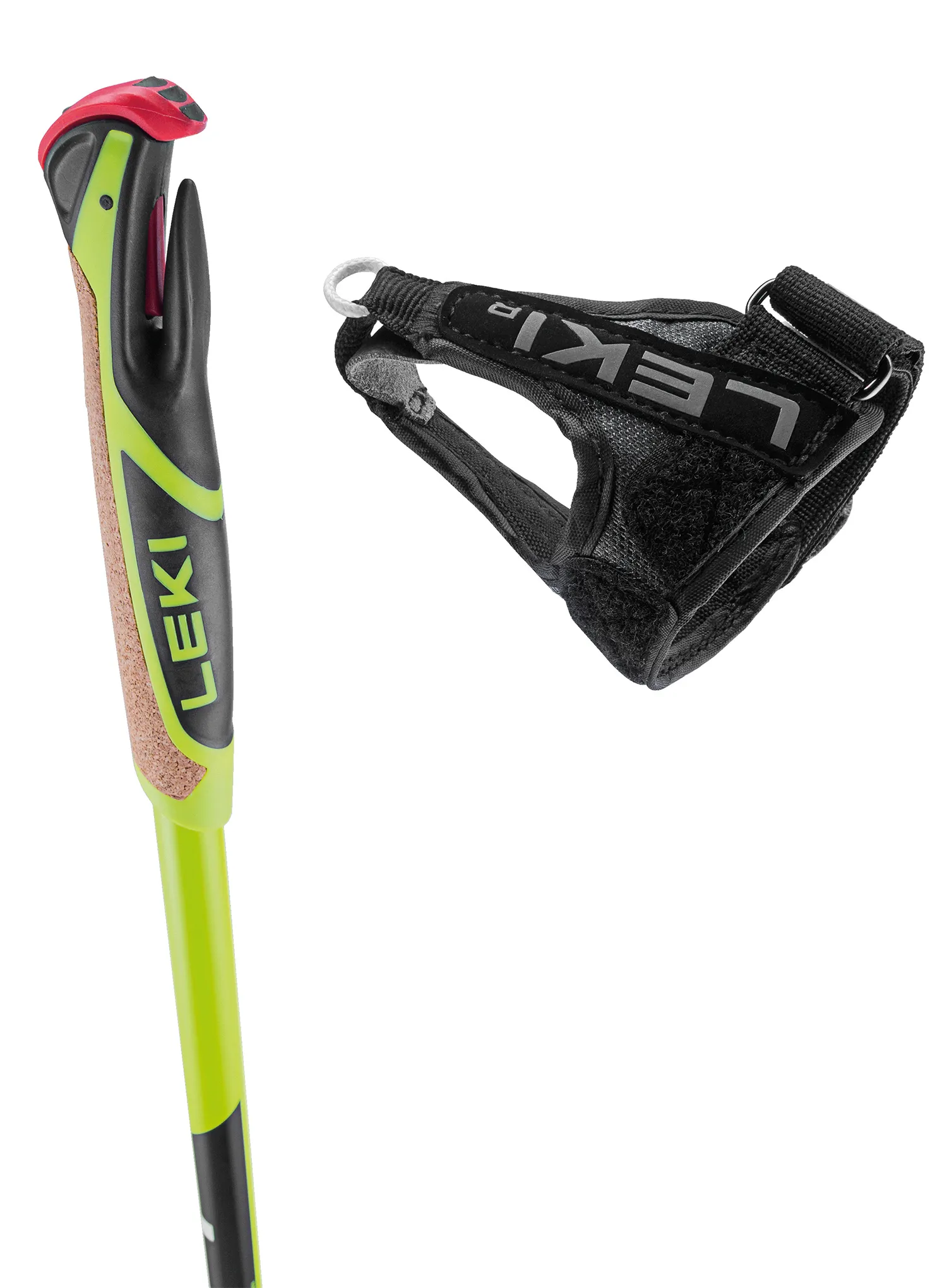 Smučarske palice za tek na smučeh Leki CC 450 - neonyellow/black/white