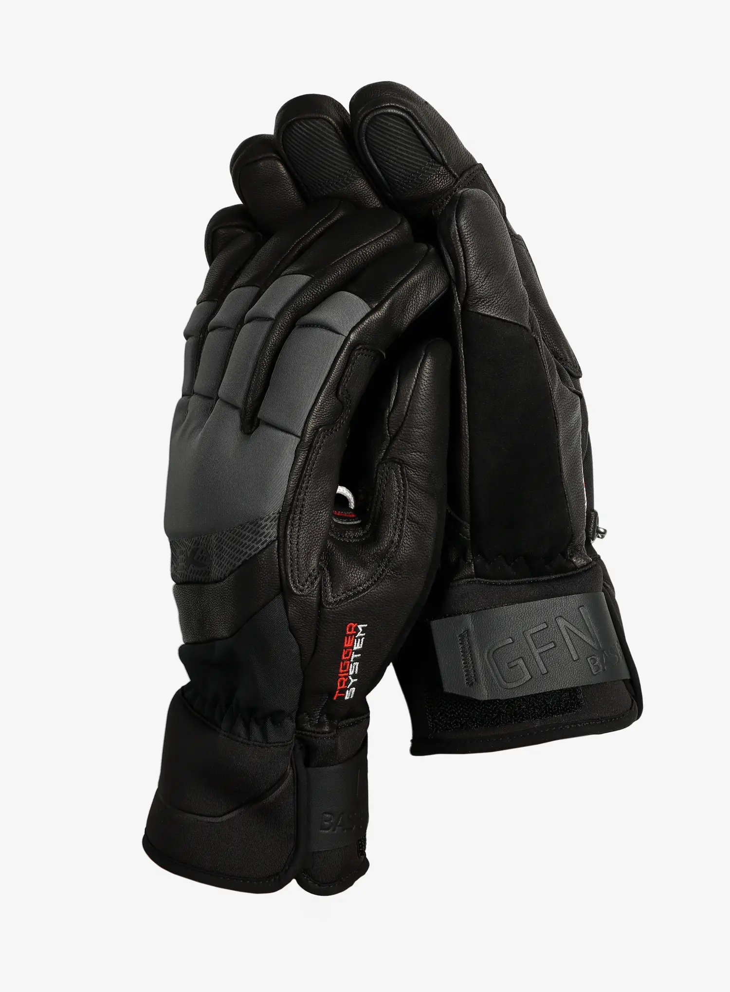 Smučarske rokavice Leki Griffin Base 3D - black/graphite