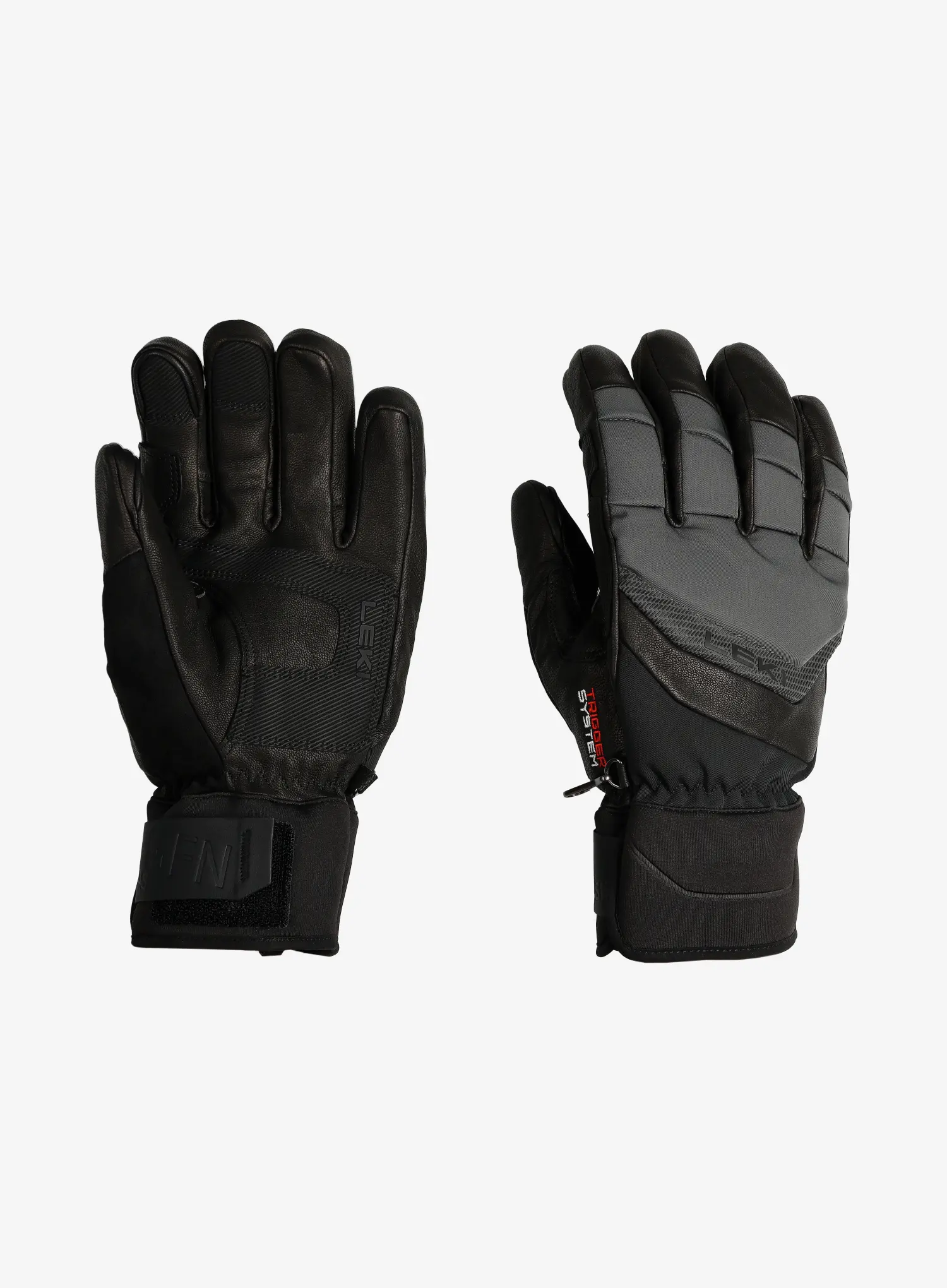 Smučarske rokavice Leki Griffin Base 3D - black/graphite