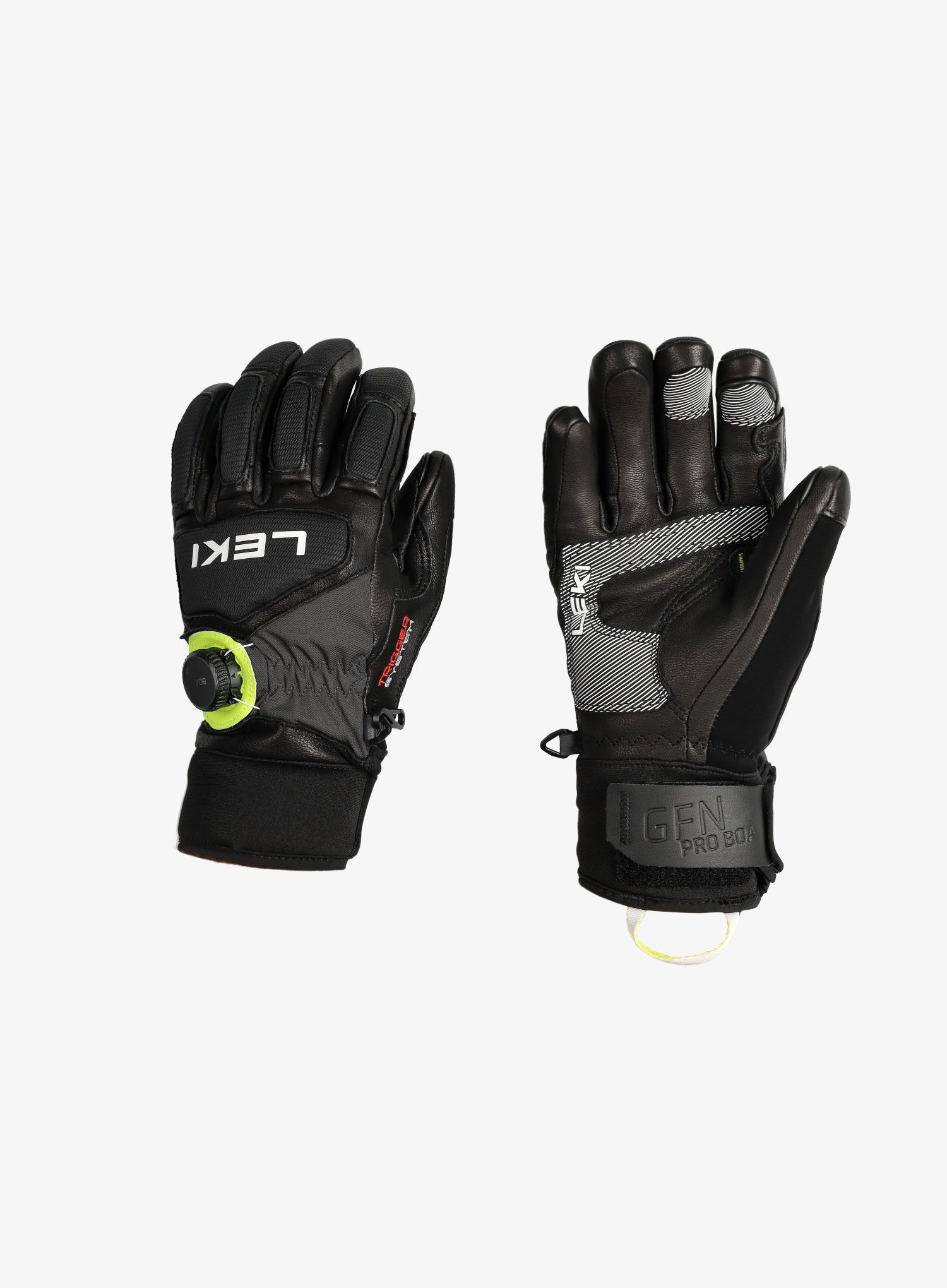 Rokavice za smučanje Leki Griffin Tune 3D BOA - black