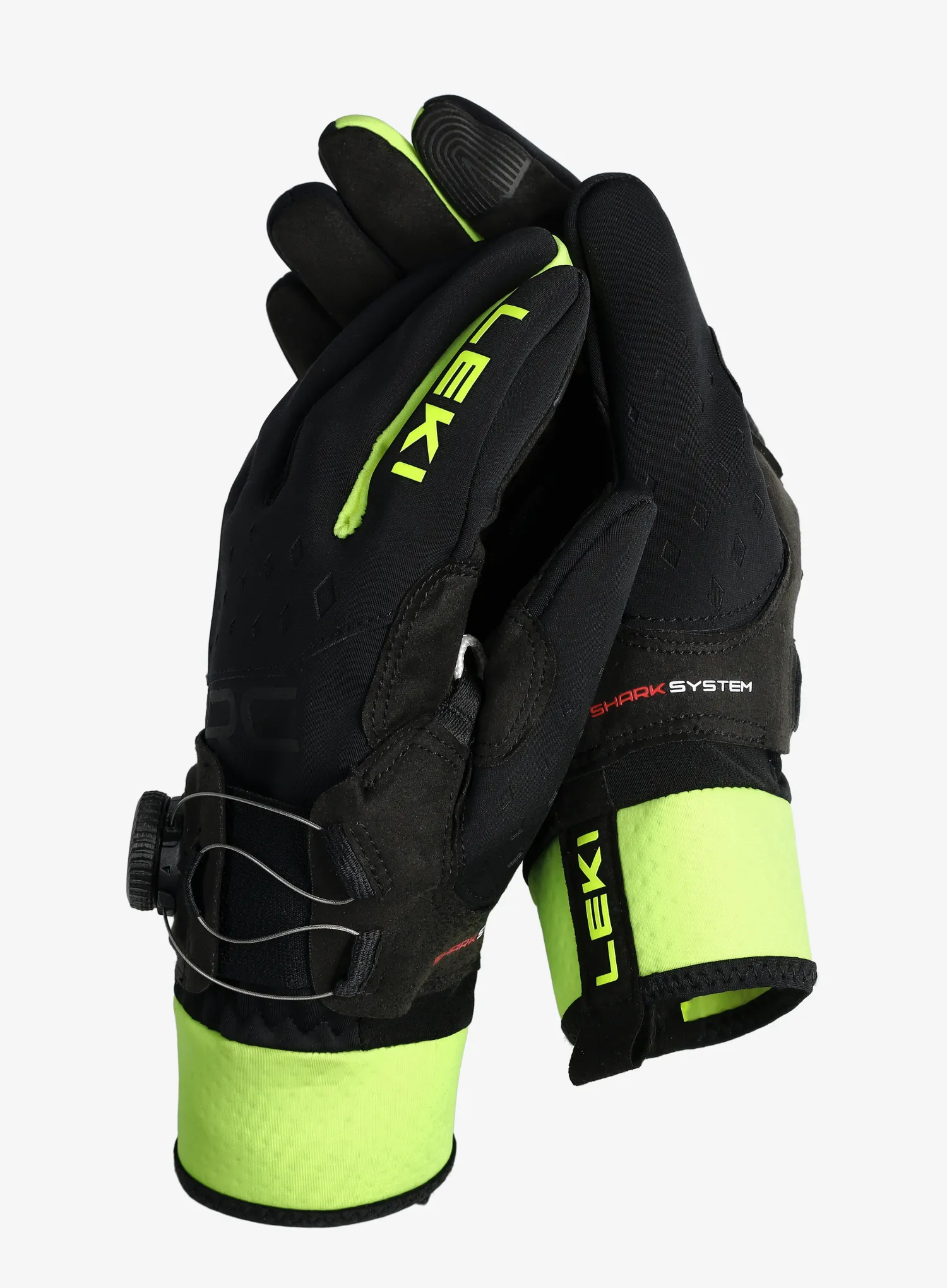 Rokavice Leki PRC Boa Shark - black/neonyellow