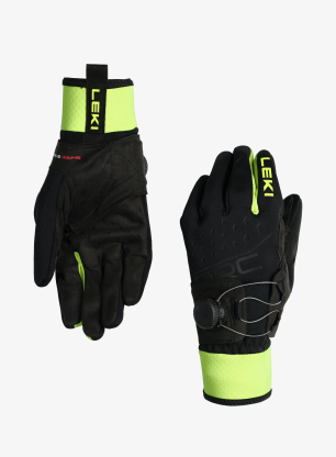 Rokavice Leki PRC Boa Shark - black/neonyellow
