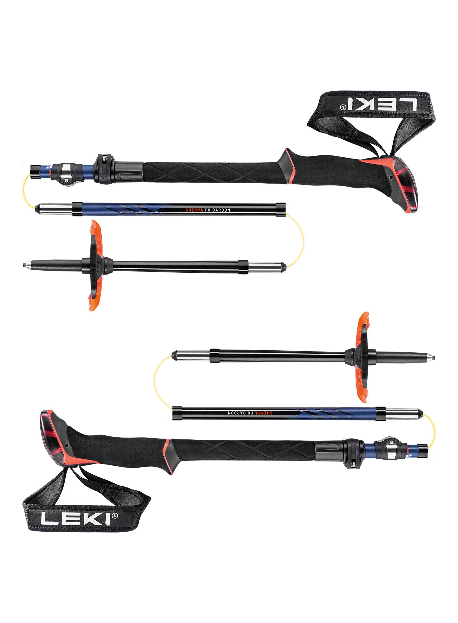Palice za turno smučanje Leki Sherpa FX Carbon - black/navy