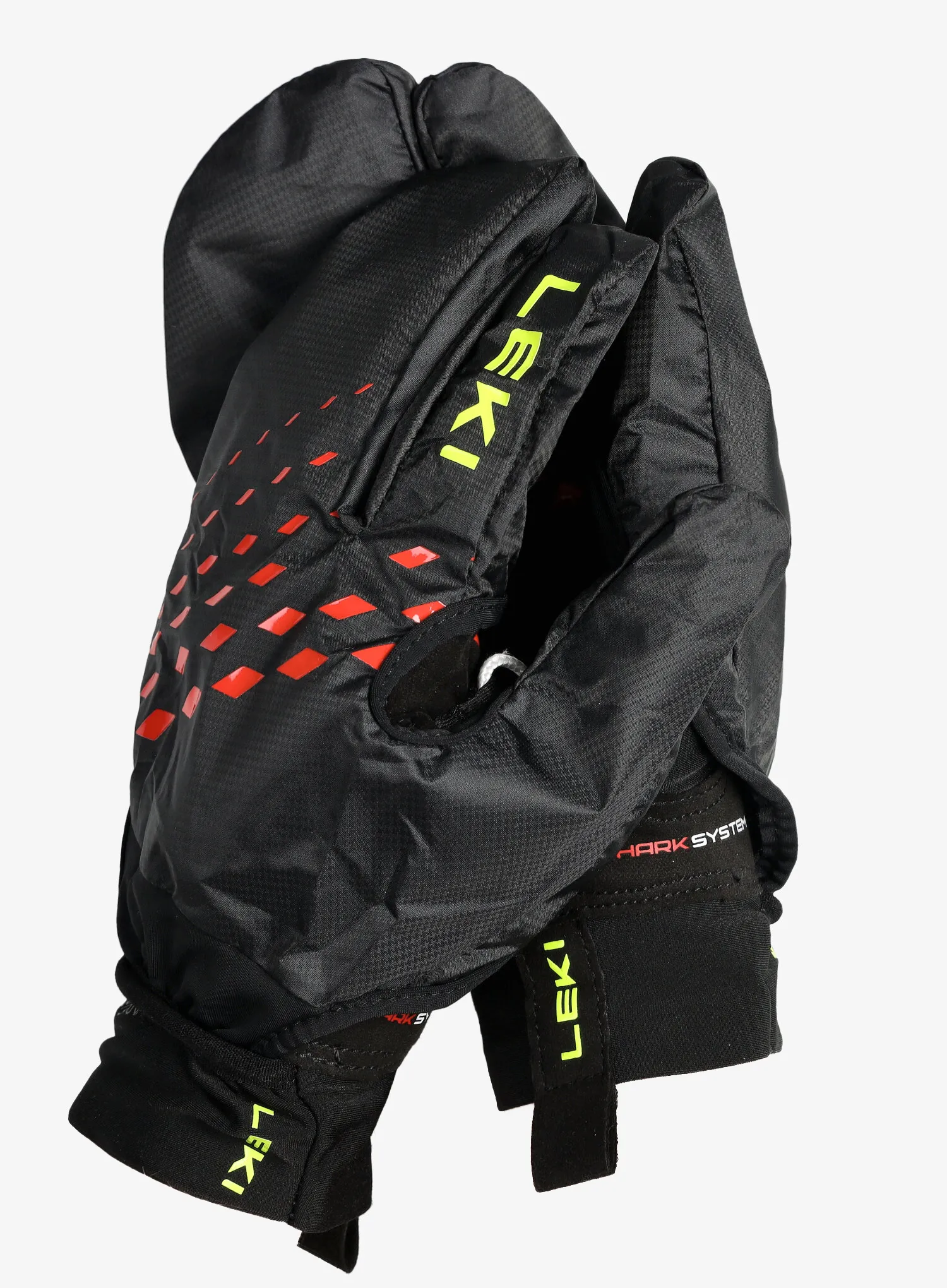 Rokavice Leki Ultra Trail Storm Shark - black/red/neonyellow