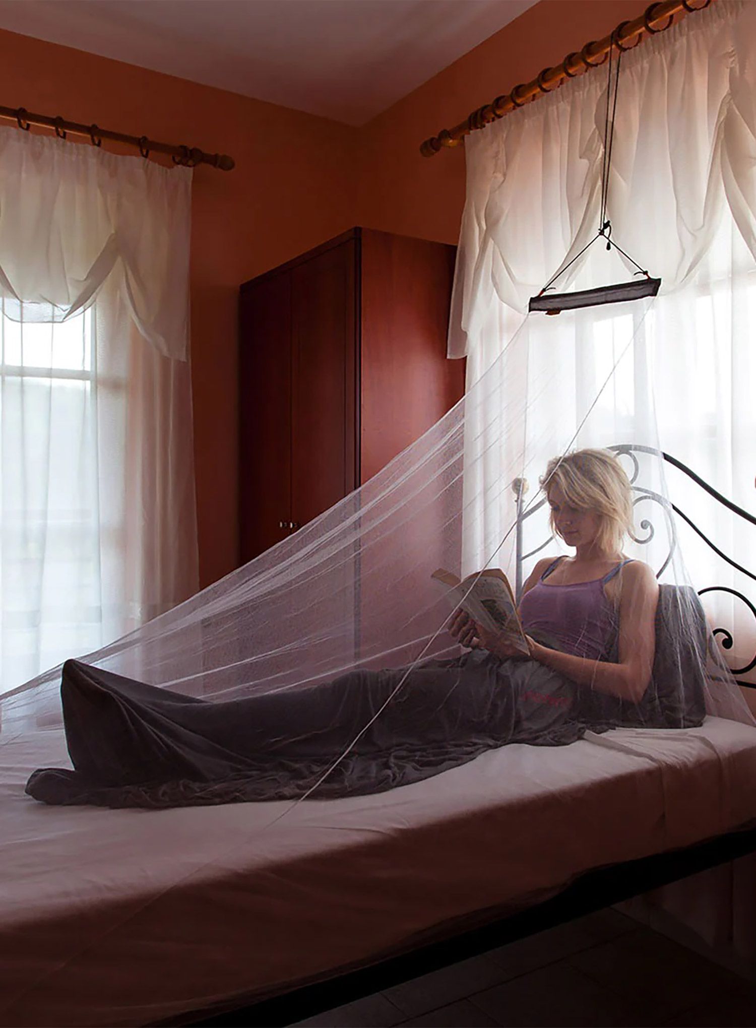 Mreža proti komarjem Lifesystems MicroNet Mosquito Net Single - white
