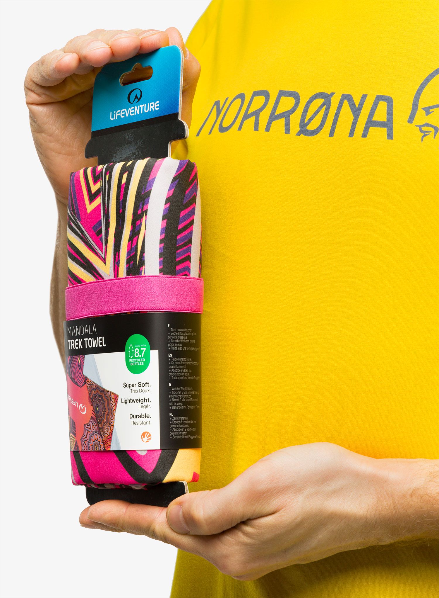 Hitrosušeča brisača Lifeventure Recycled SoftFibre Trek Towel - mandala