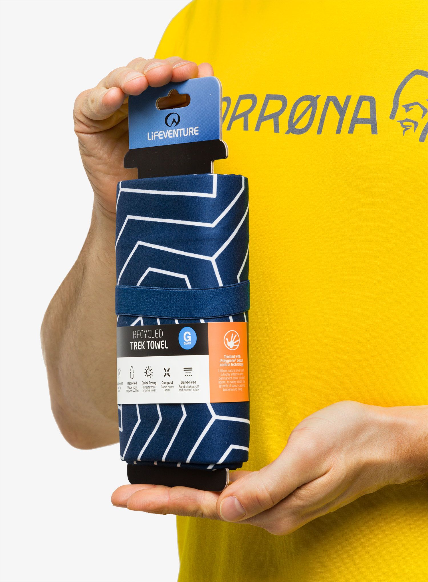 Hitrosušeča brisača Lifeventure Recycled SoftFibre Trek Towel - navy